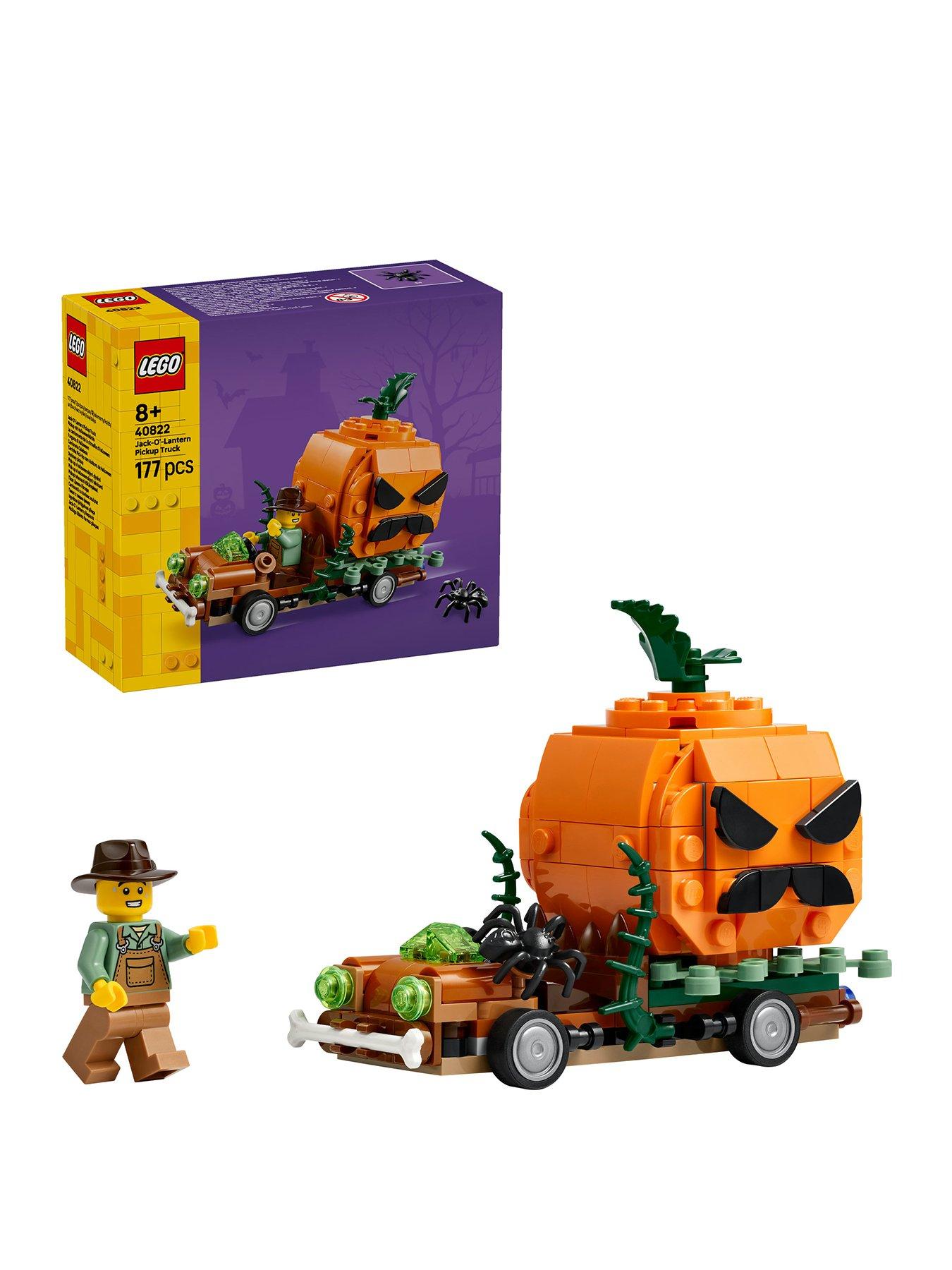 LEGO Jack-O’-Lantern Pickup Truck Halloween Craft Toy Set 40822
