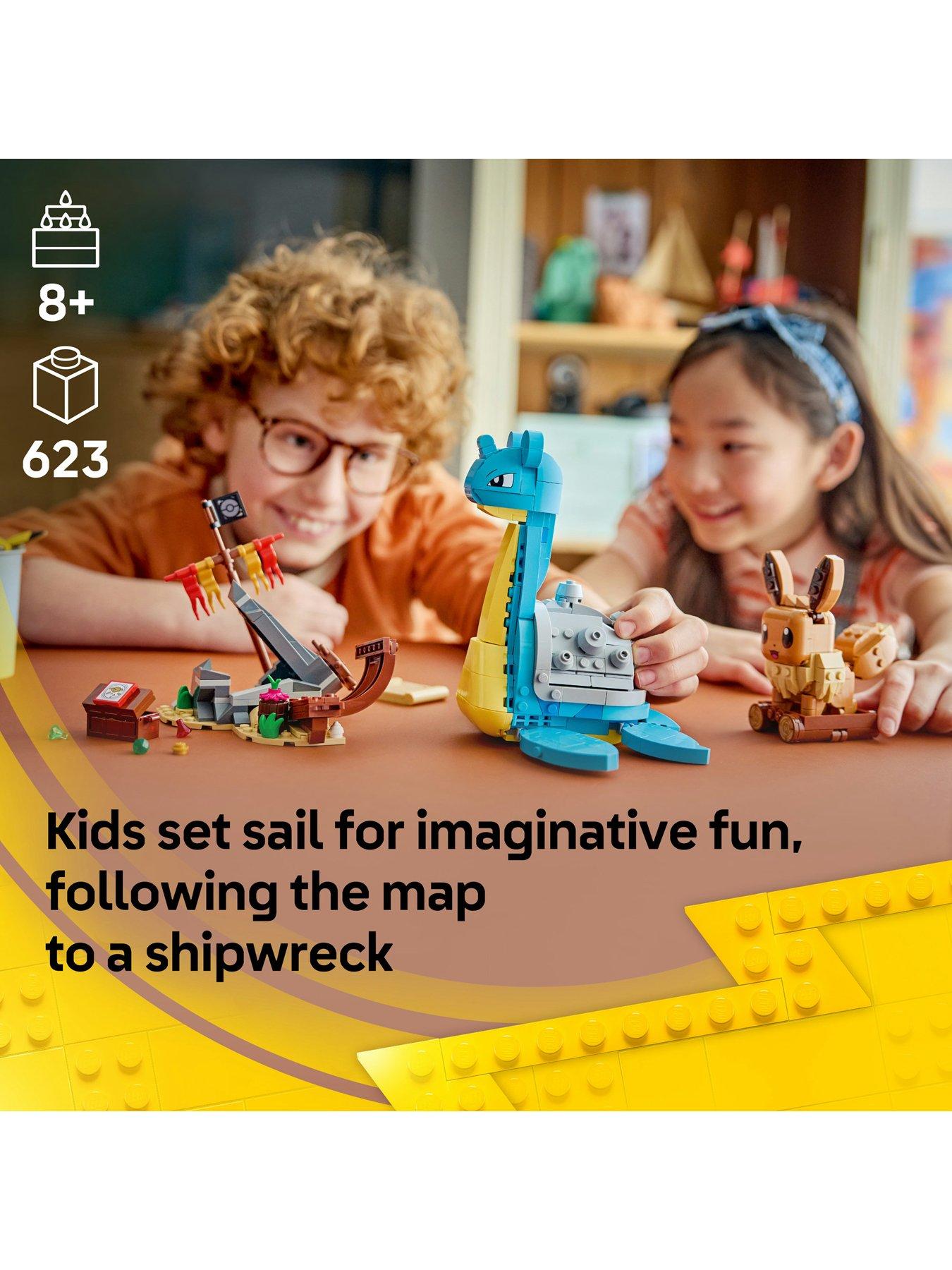 Image 2 of 7 of LEGO Pokemon SMART Play&trade;: Eevee and Lapras&rsquo;s Treasure Hunt 72162