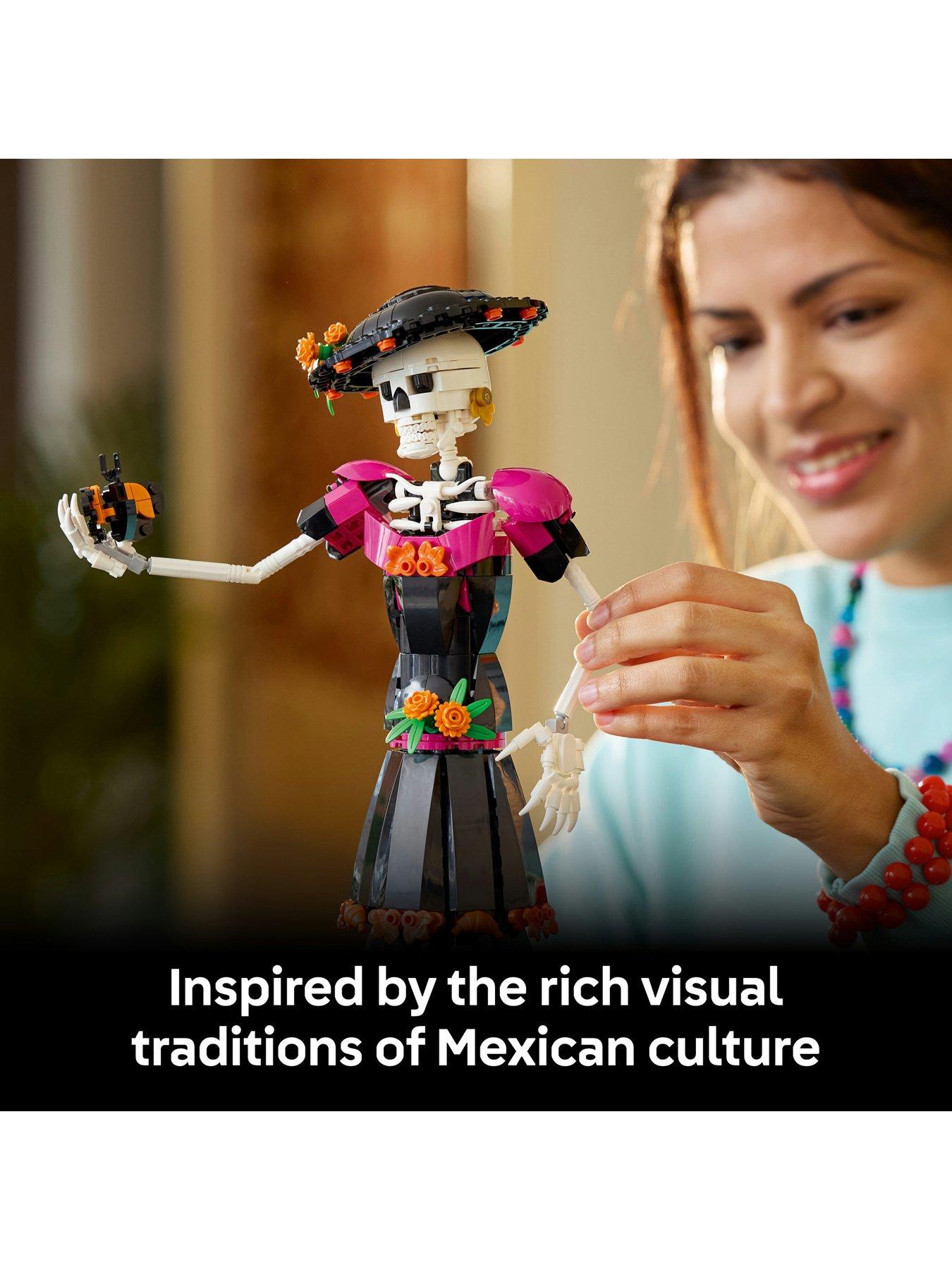 Image 3 of 8 of LEGO Ideas La Catrina Figurine Building Set 21372