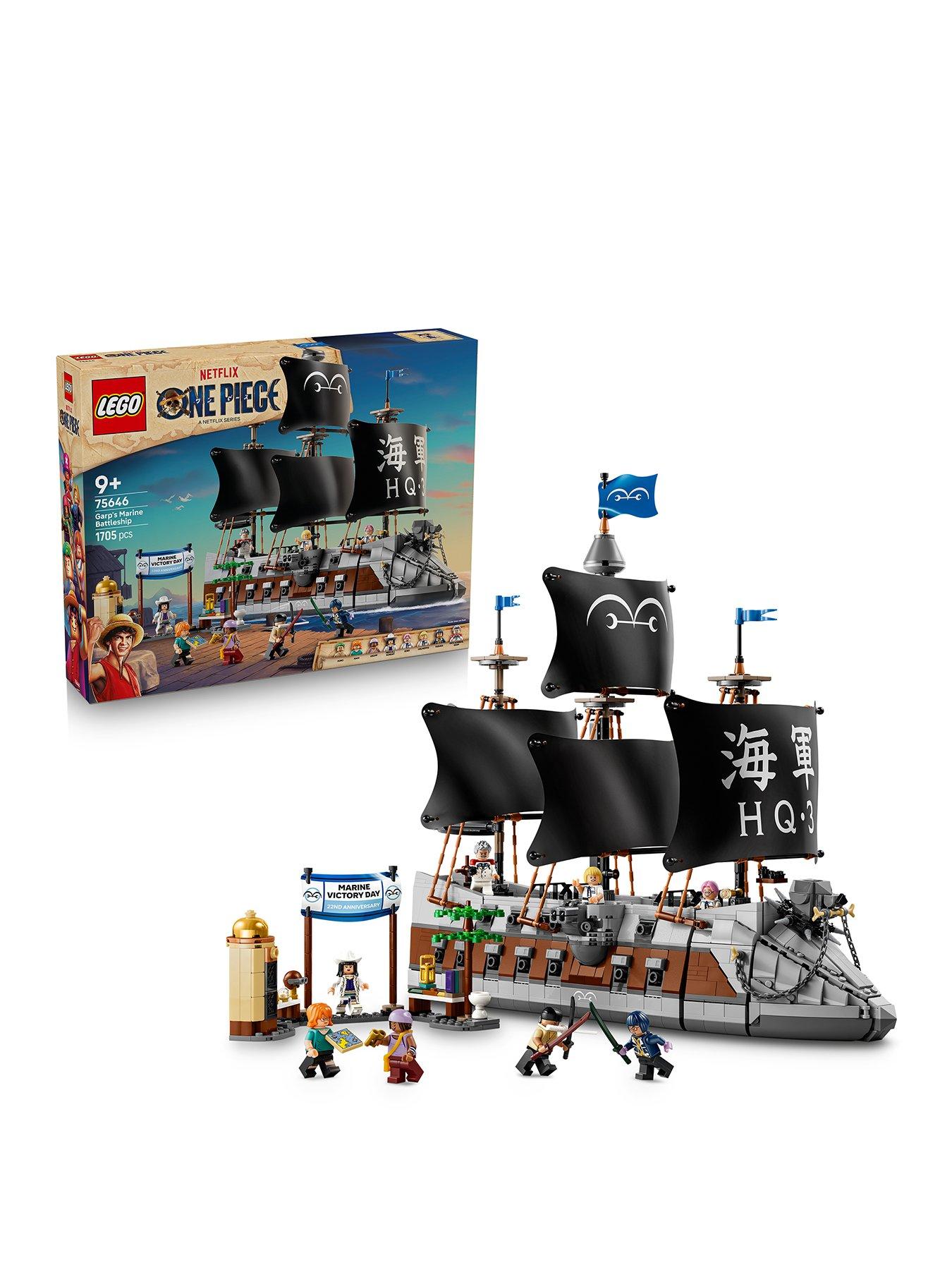 LEGO One Piece Garp’s Marine Battleship Building Toy 75646