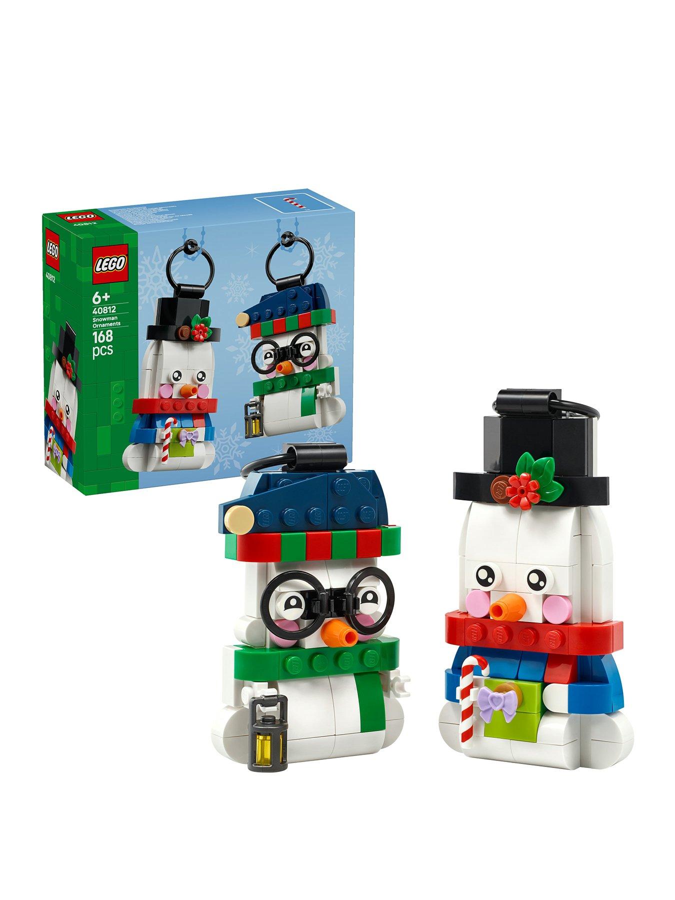 Image 1 of 8 of LEGO Snowman Ornaments Christmas Decor Holiday Decorations 40812