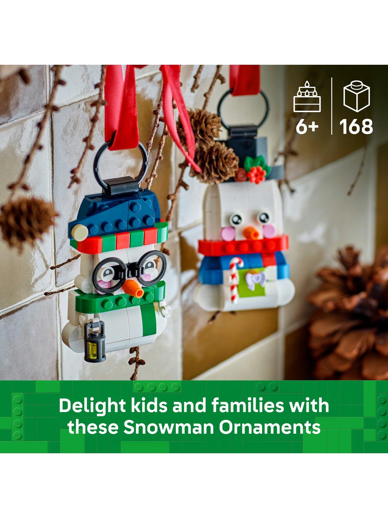Image 2 of 8 of LEGO Snowman Ornaments Christmas Decor Holiday Decorations 40812