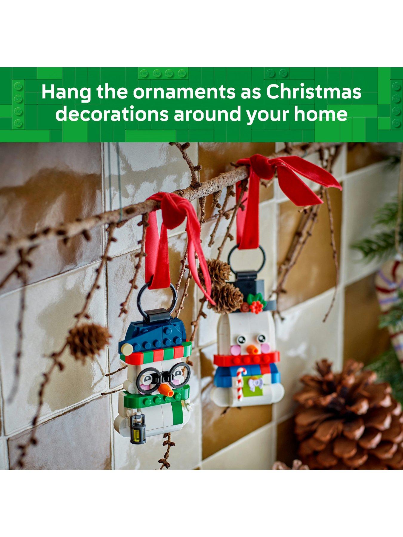 Image 6 of 8 of LEGO Snowman Ornaments Christmas Decor Holiday Decorations 40812