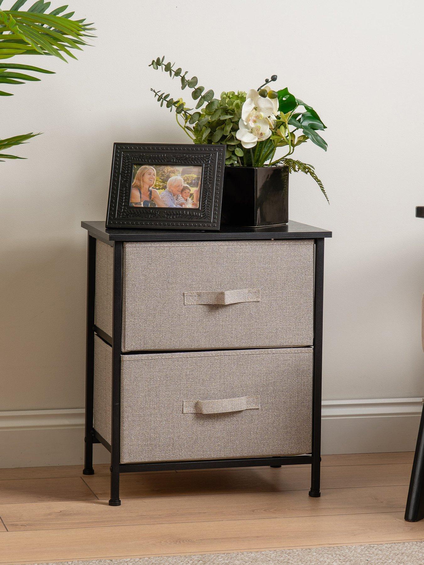 Scottish Everlastings Taylor Side Table With Fabric Drawers