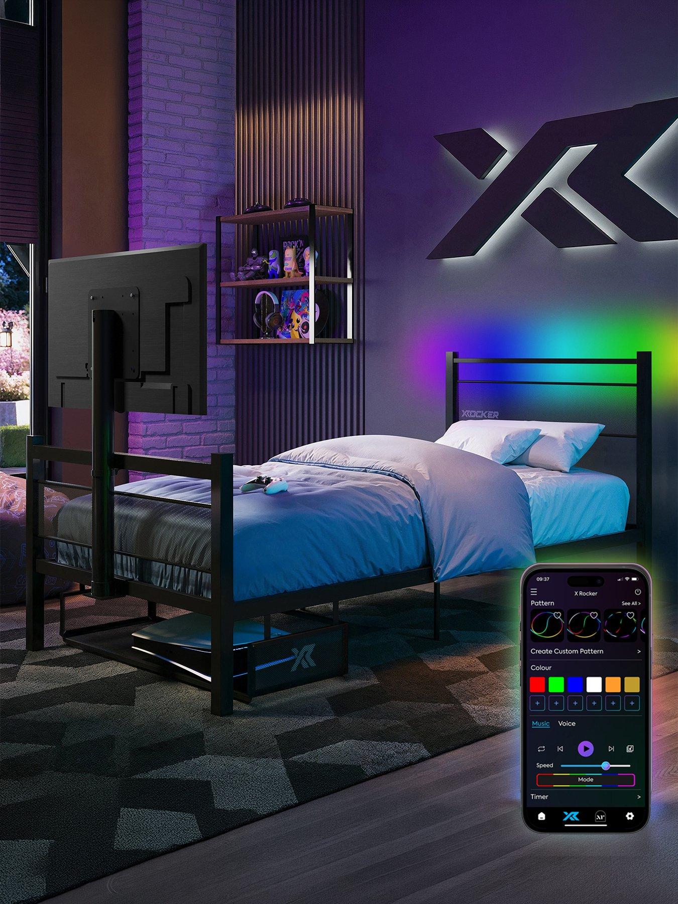 X Rocker Basecamp Rgb Tv Gaming Bed - Single