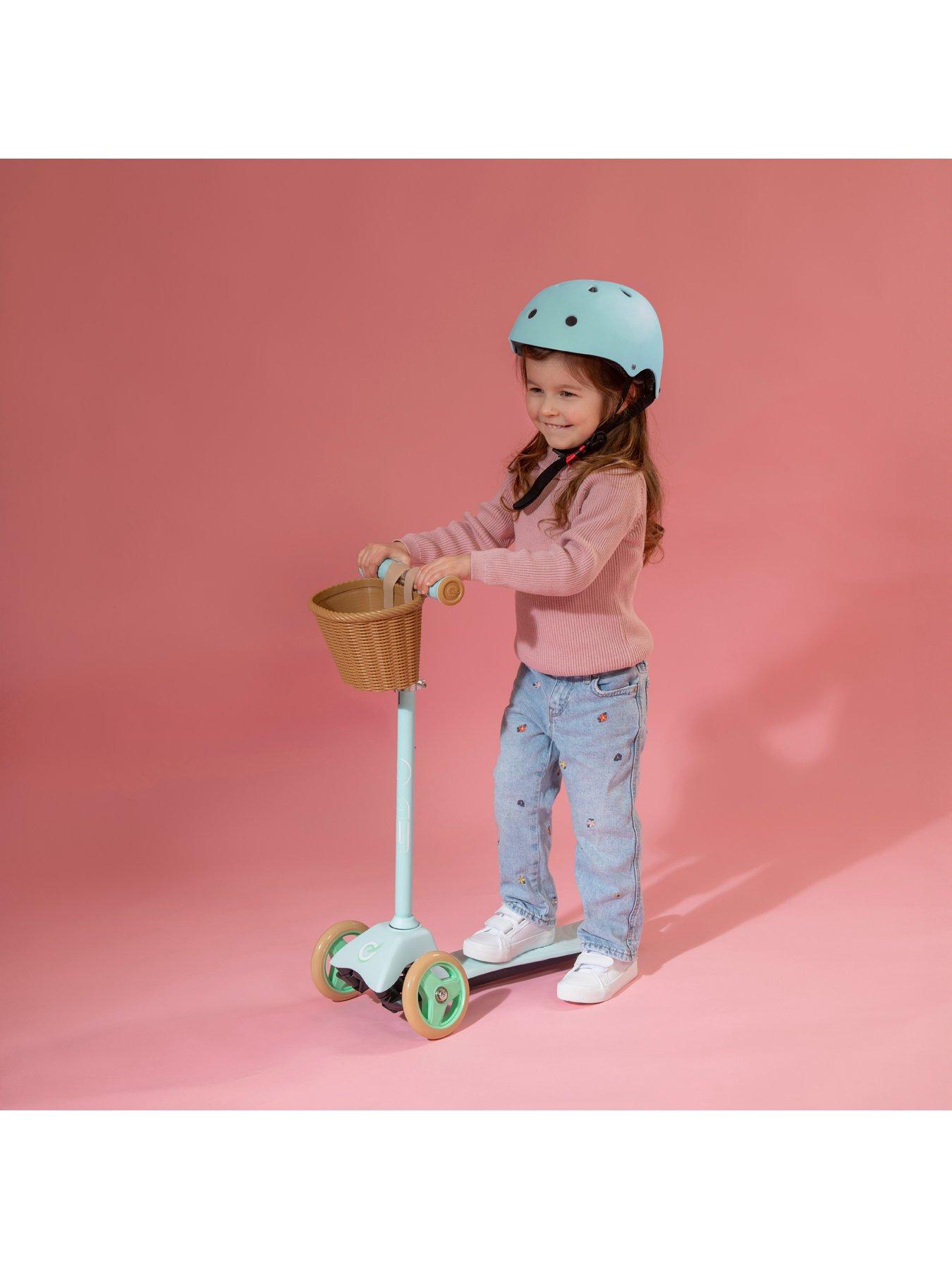 Image 7 of 7 of EVO Mini Cruiser 3 Wheel Scooter with Basket - Mint Green