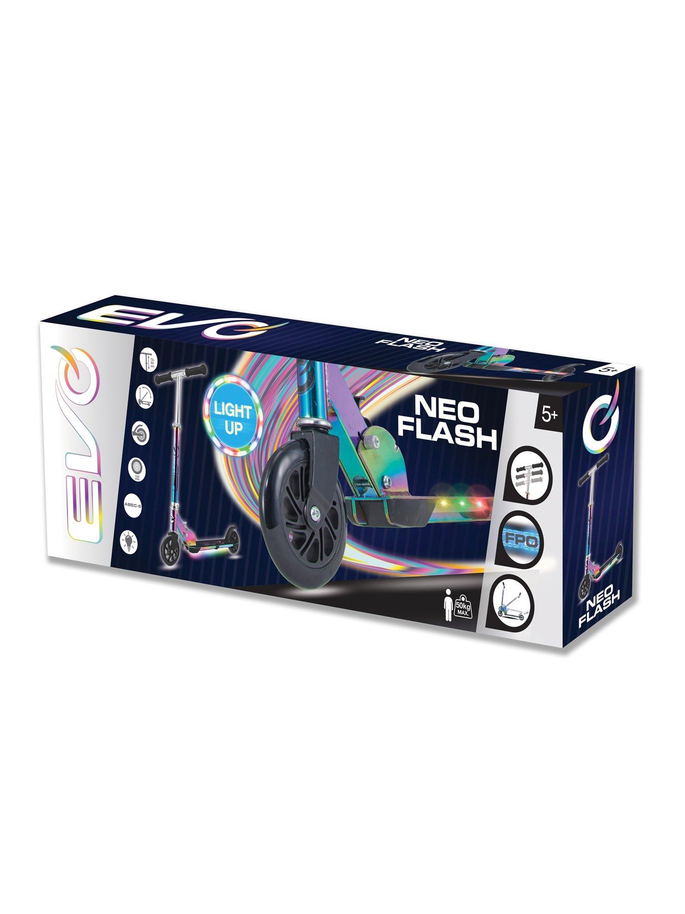 Image 2 of 2 of EVO Neo Flash 2 Wheel Light Up Scooter - Neochrome