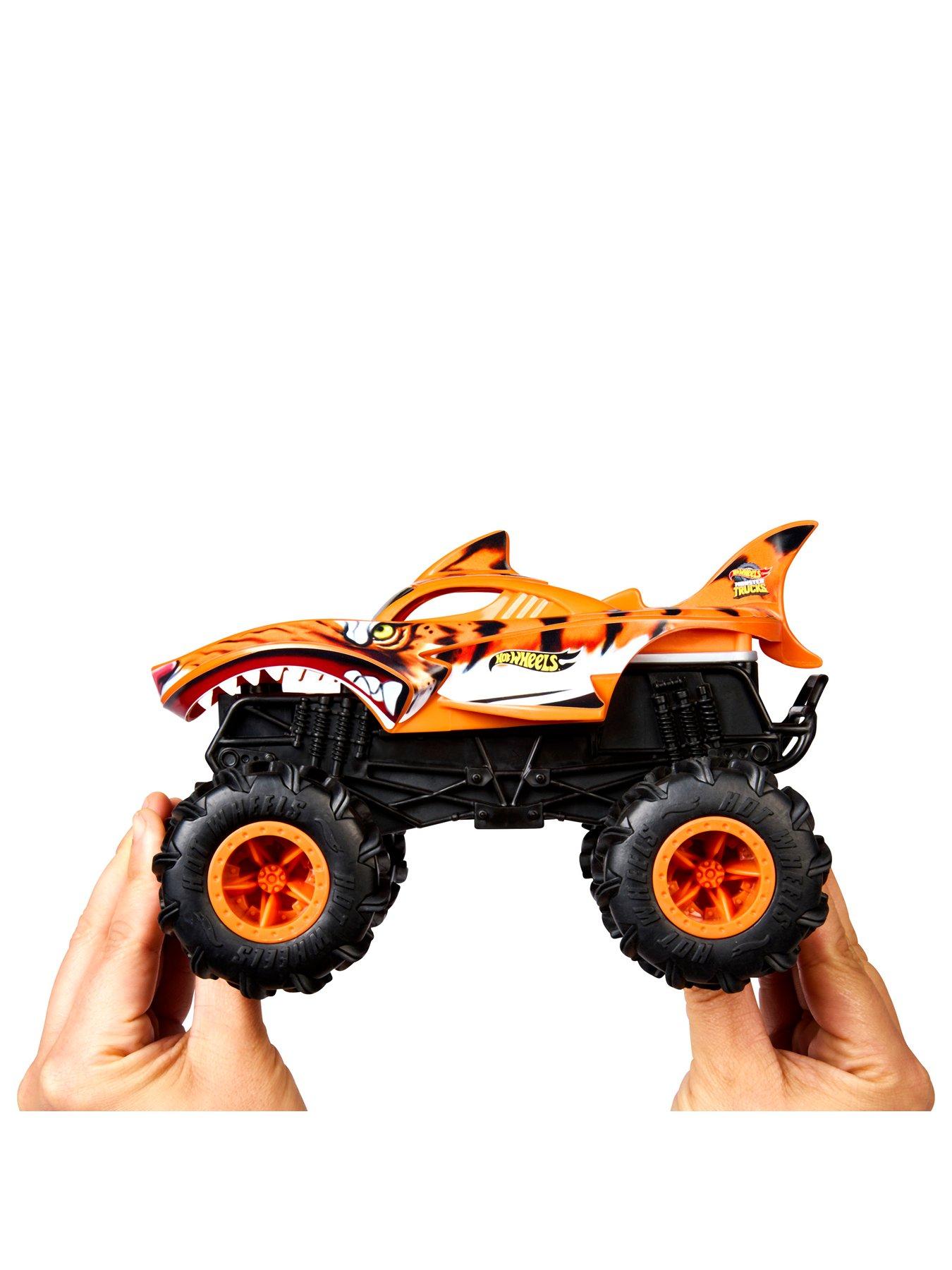 Image 2 of 5 of Hot Wheels Monster Trucks 1:24 Scale HW TIGER SHARK RC Vehicle