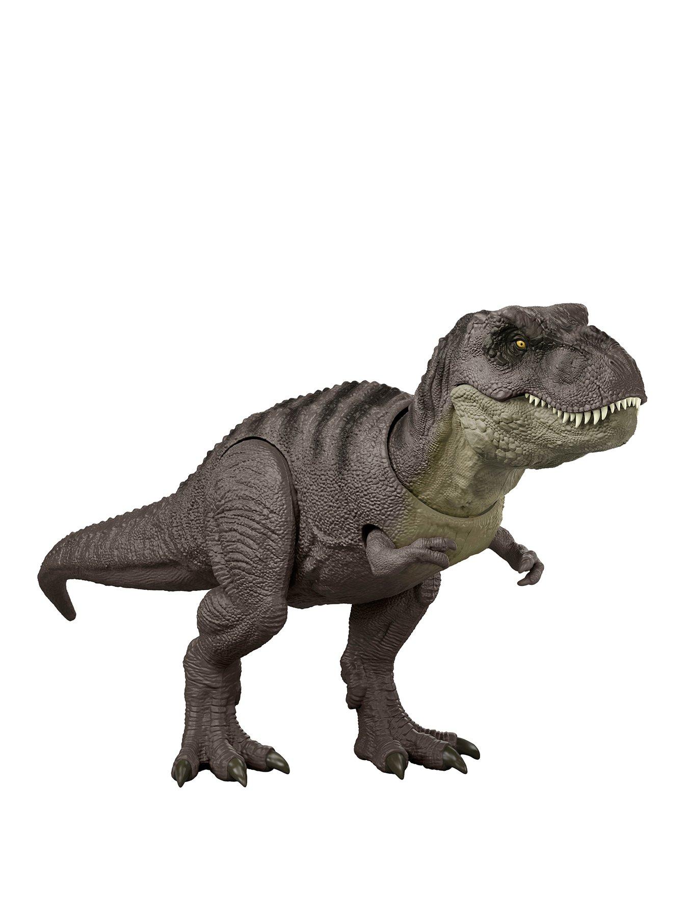 JURASSIC WORLD Jurassic World Rebirth Tyrannosaurus Rex Action Figure, Dinosaur Toy, T-Rex Chomp Attack