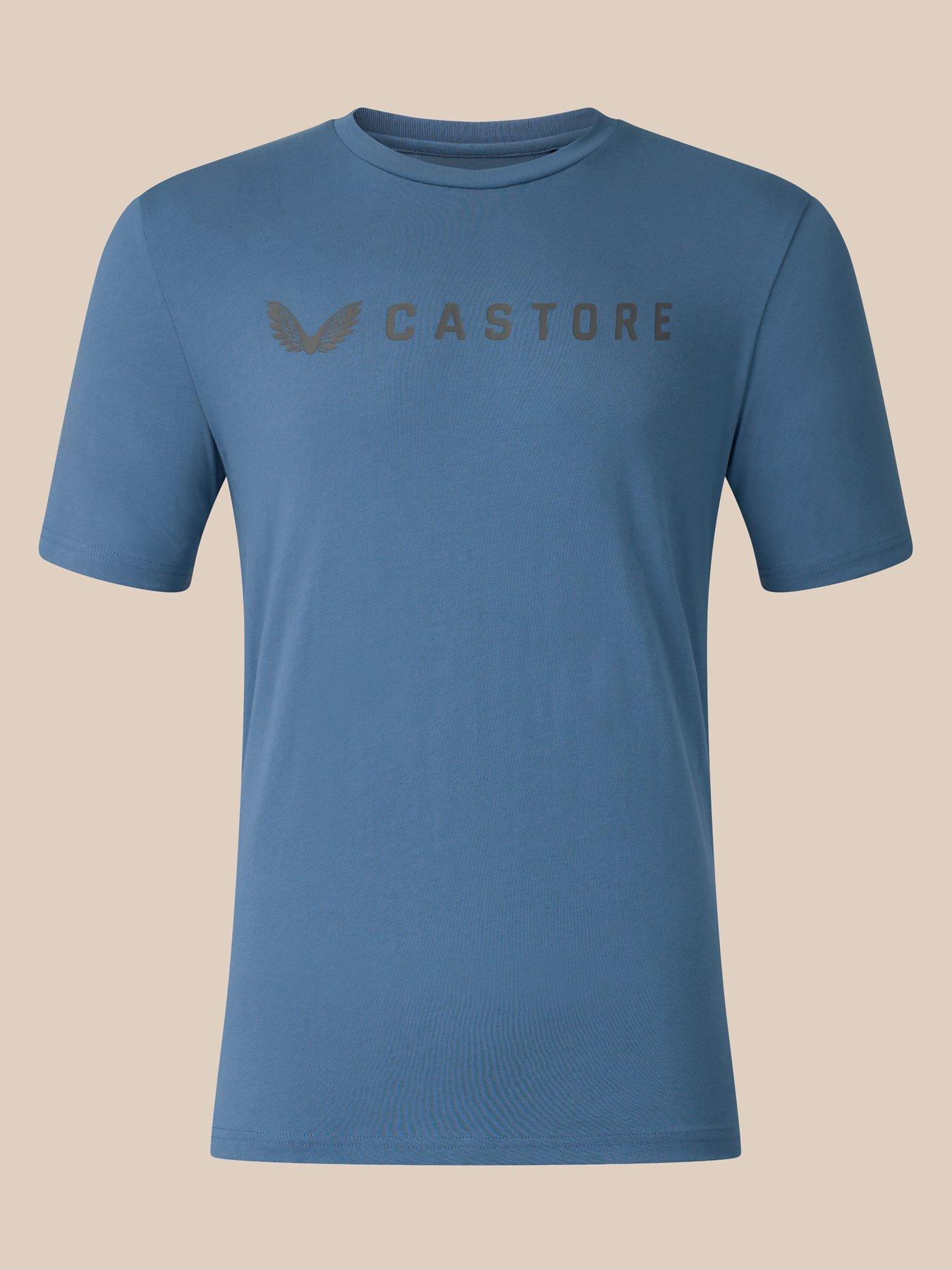 Image 1 of 4 of Castore Mens Training Short Sleeve Graphic T-shirt - Blue