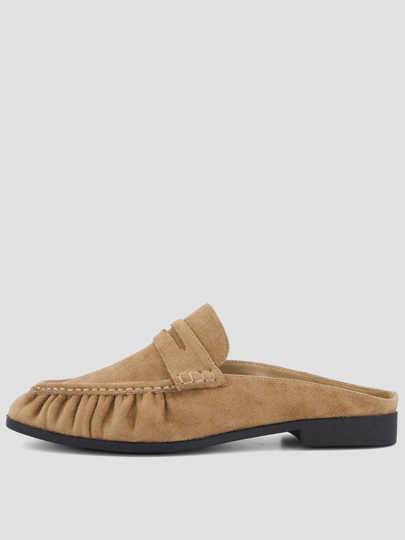 Image 1 of 7 of The Very Collection Wide Fit Mule Loafer - Taupe