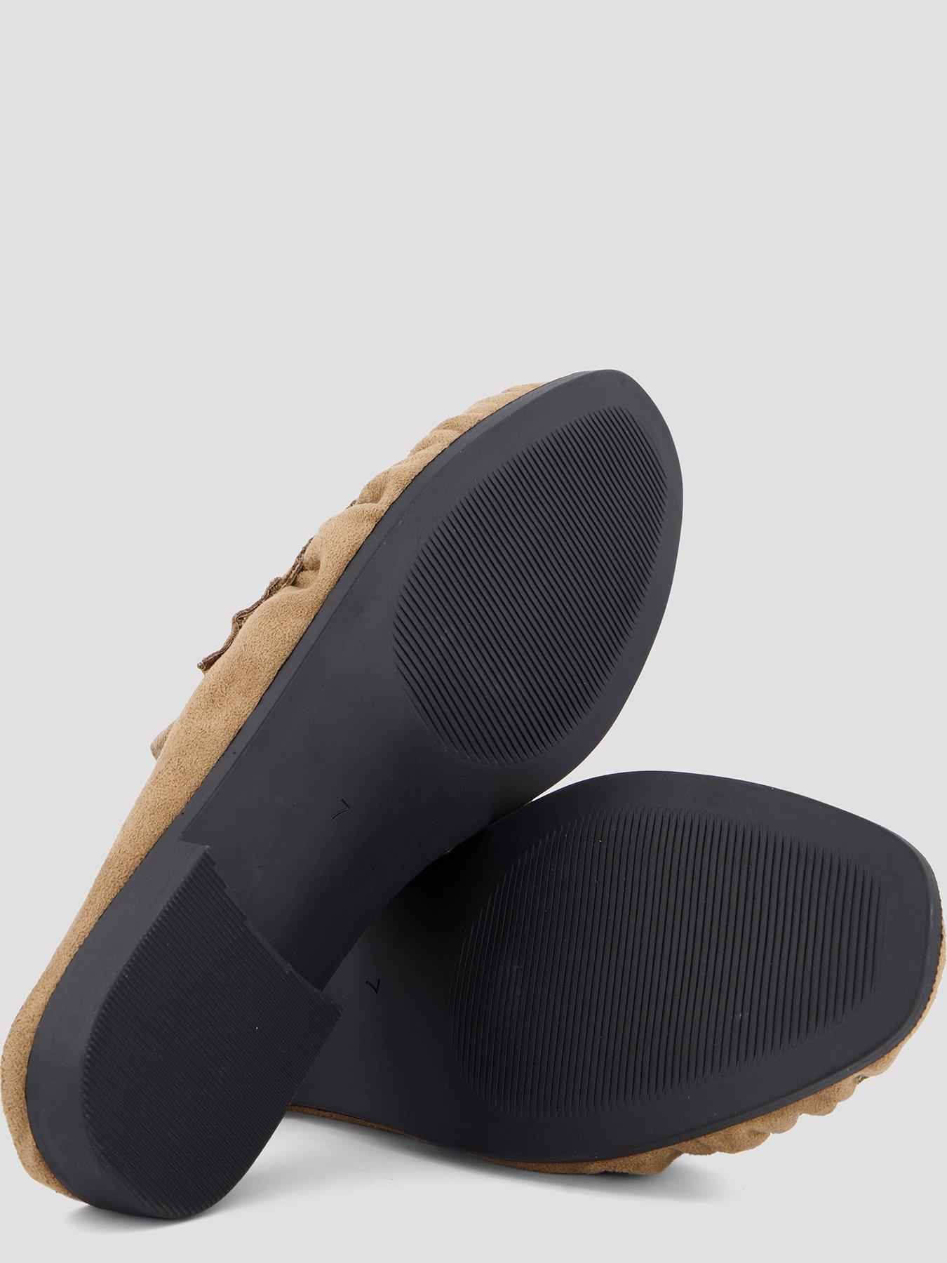 Image 4 of 7 of The Very Collection Wide Fit Mule Loafer - Taupe