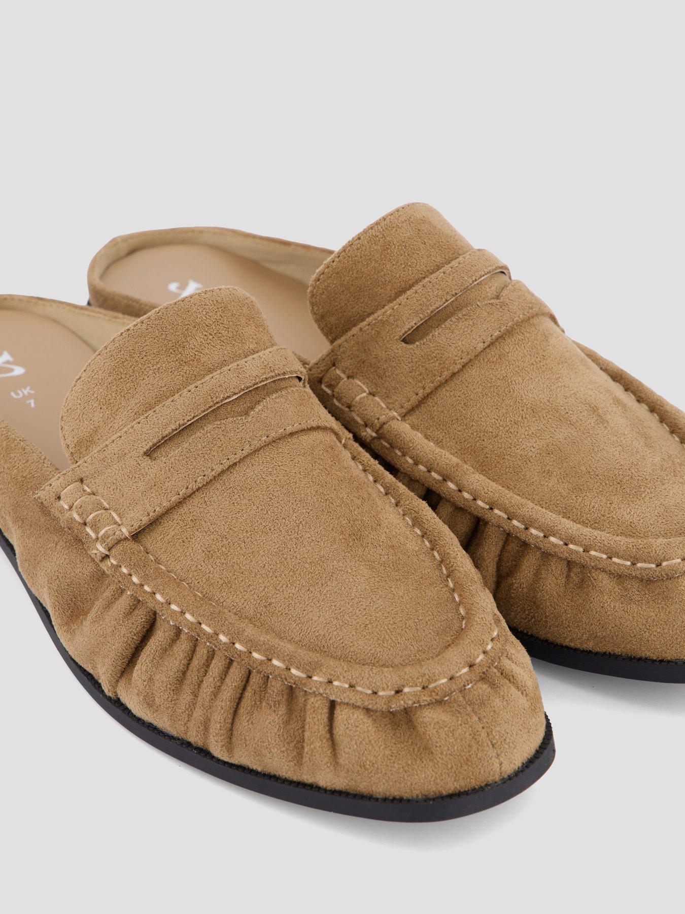 Image 5 of 7 of The Very Collection Wide Fit Mule Loafer - Taupe
