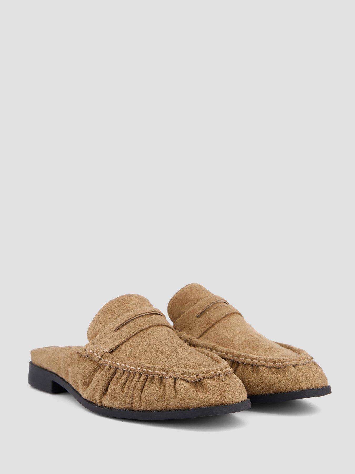Image 6 of 7 of The Very Collection Wide Fit Mule Loafer - Taupe