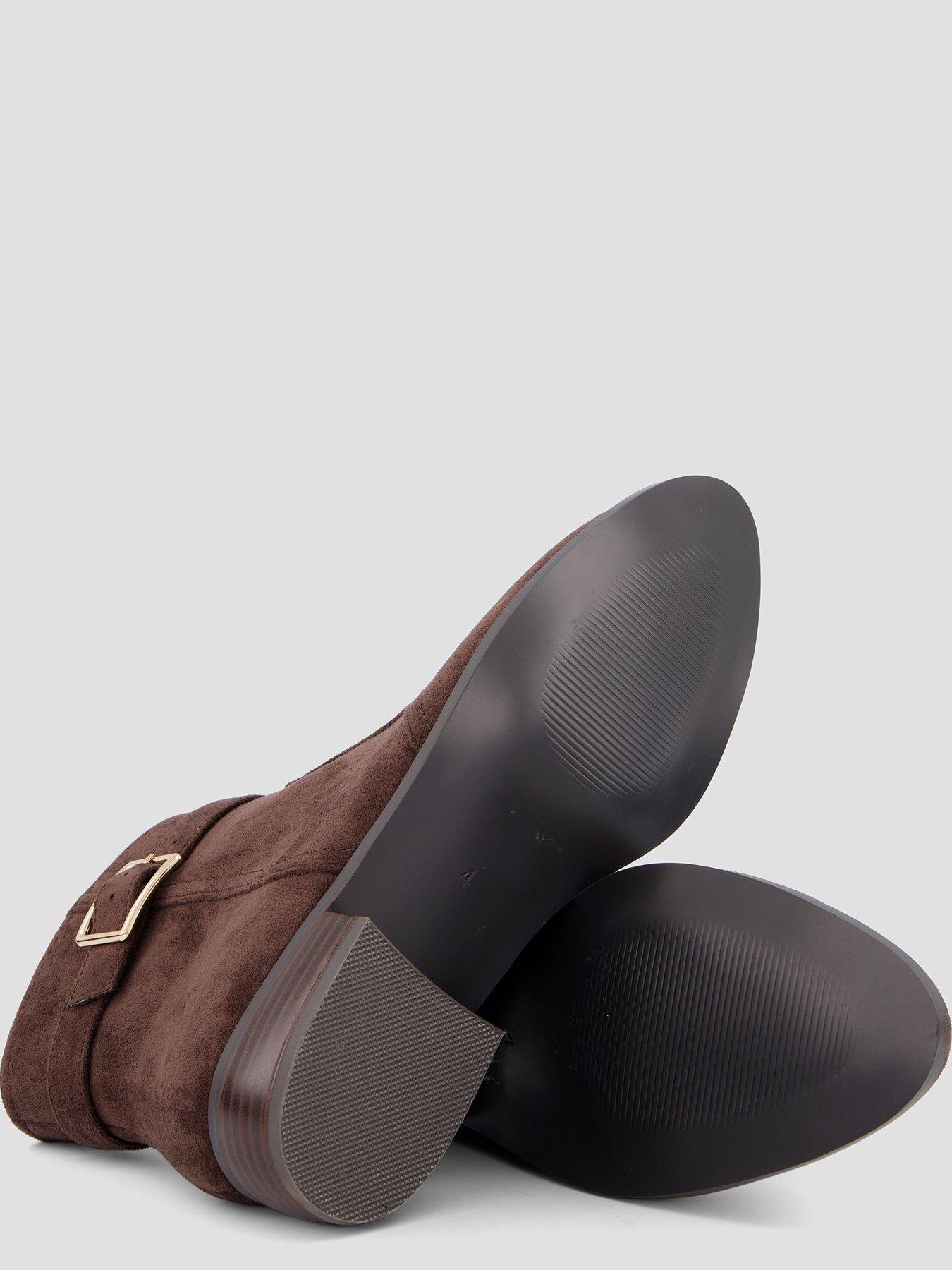 Image 5 of 7 of The Very Collection Ankle Boot With Buckle Strap - Brown