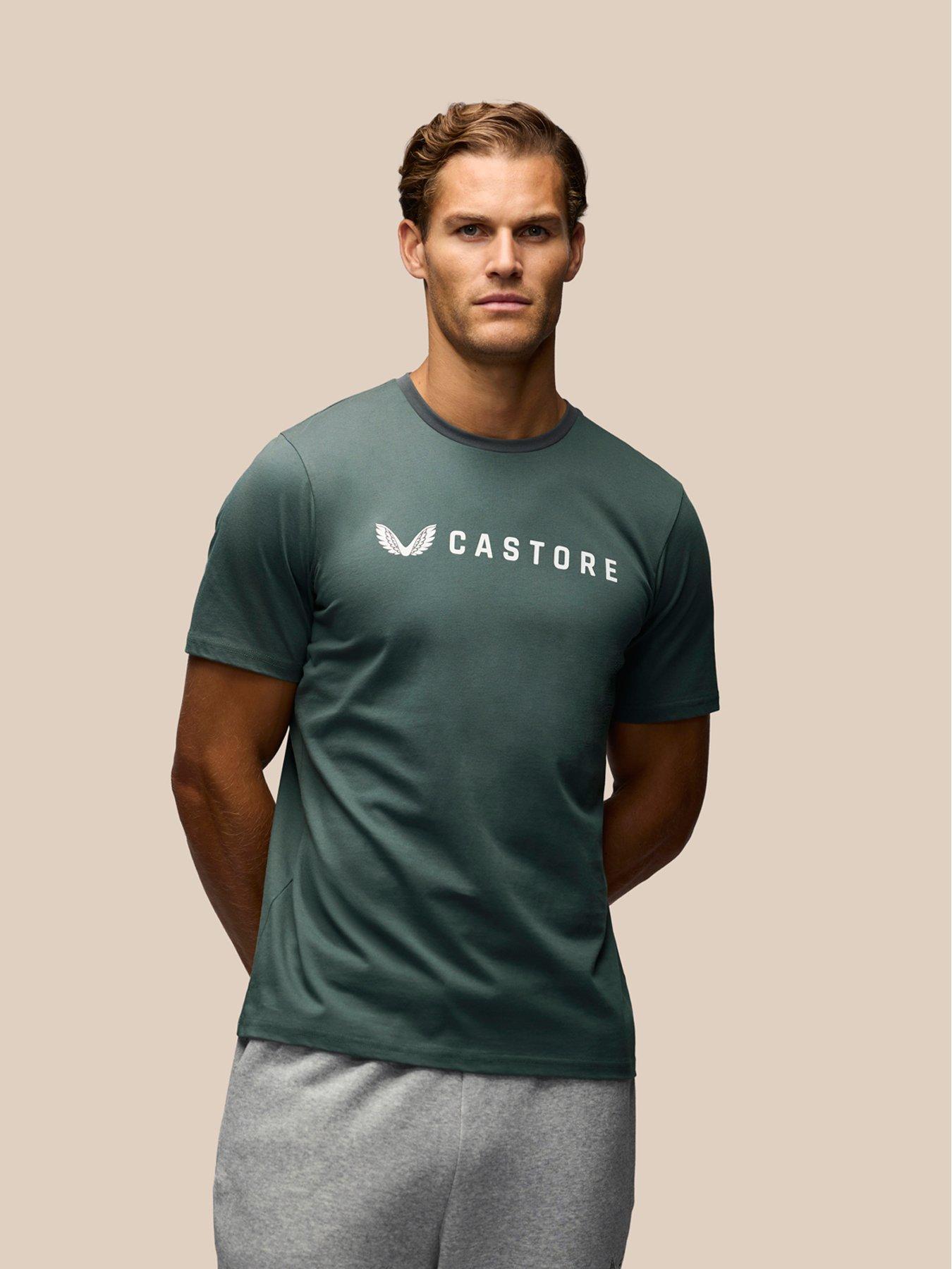Castore Mens Training Short Sleeve Graphic T-shirt - Green