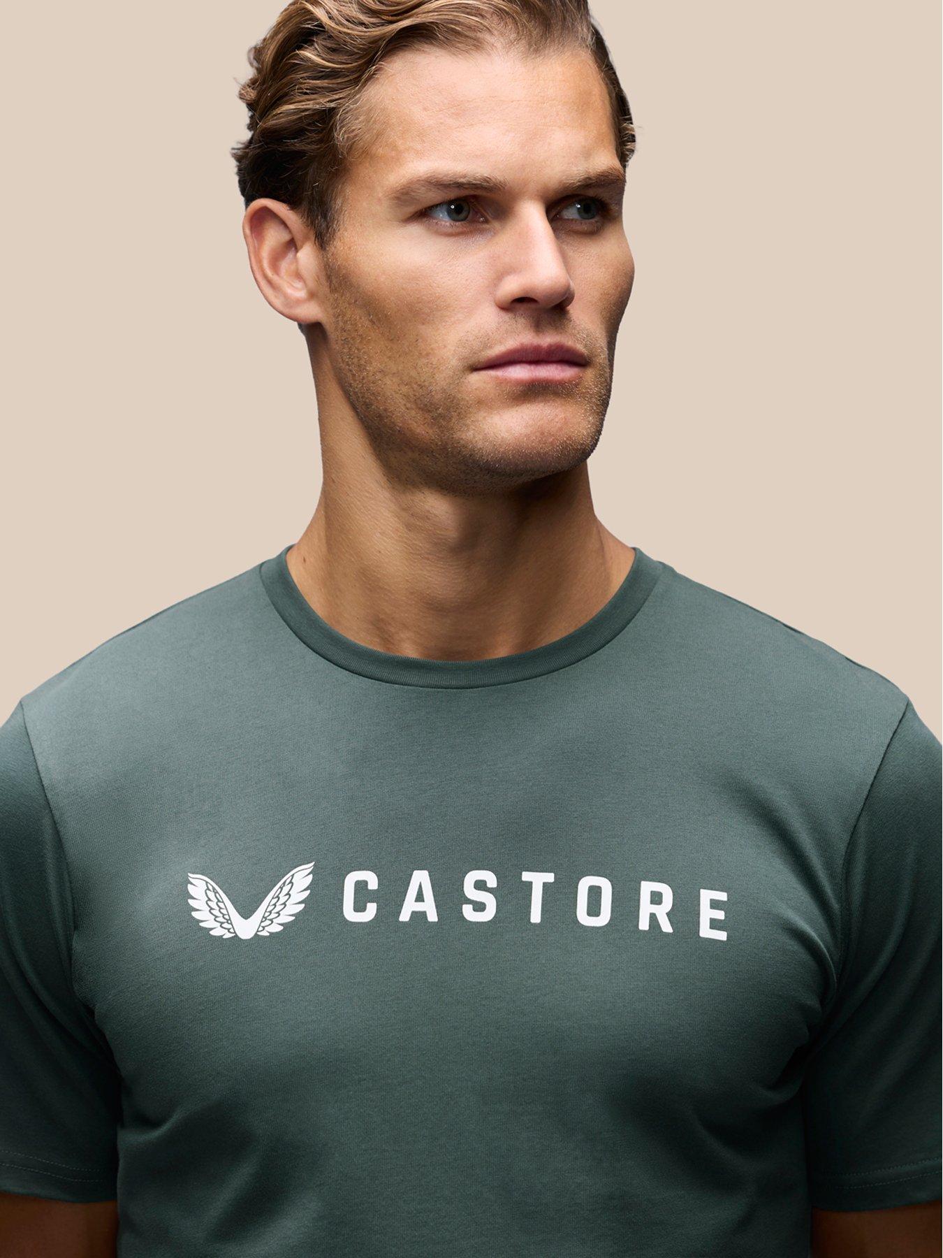 Image 4 of 4 of Castore Mens Training Short Sleeve Graphic T-shirt - Green