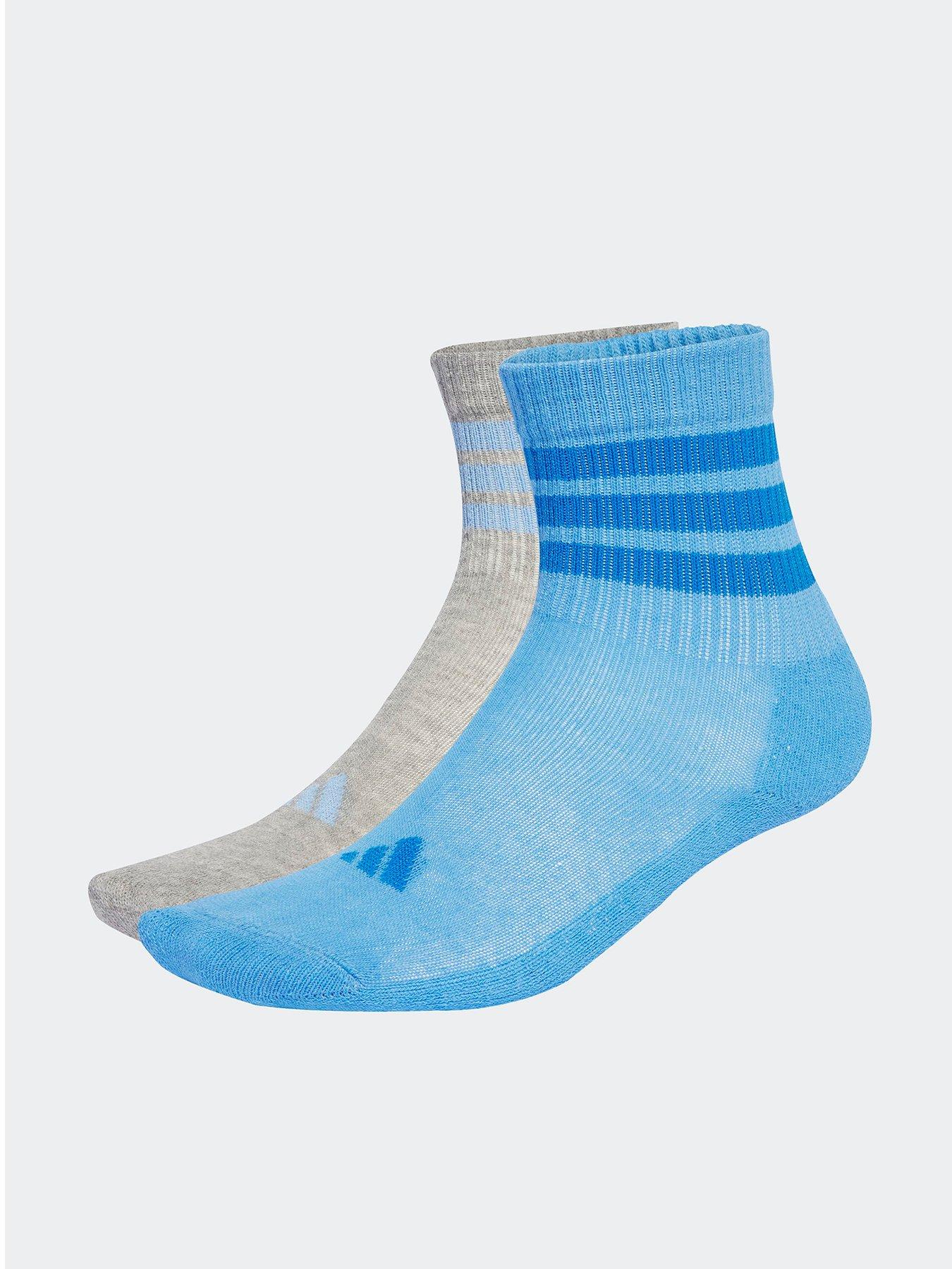 adidas Sportswear Kids No Slip Socks - Grey/Blue