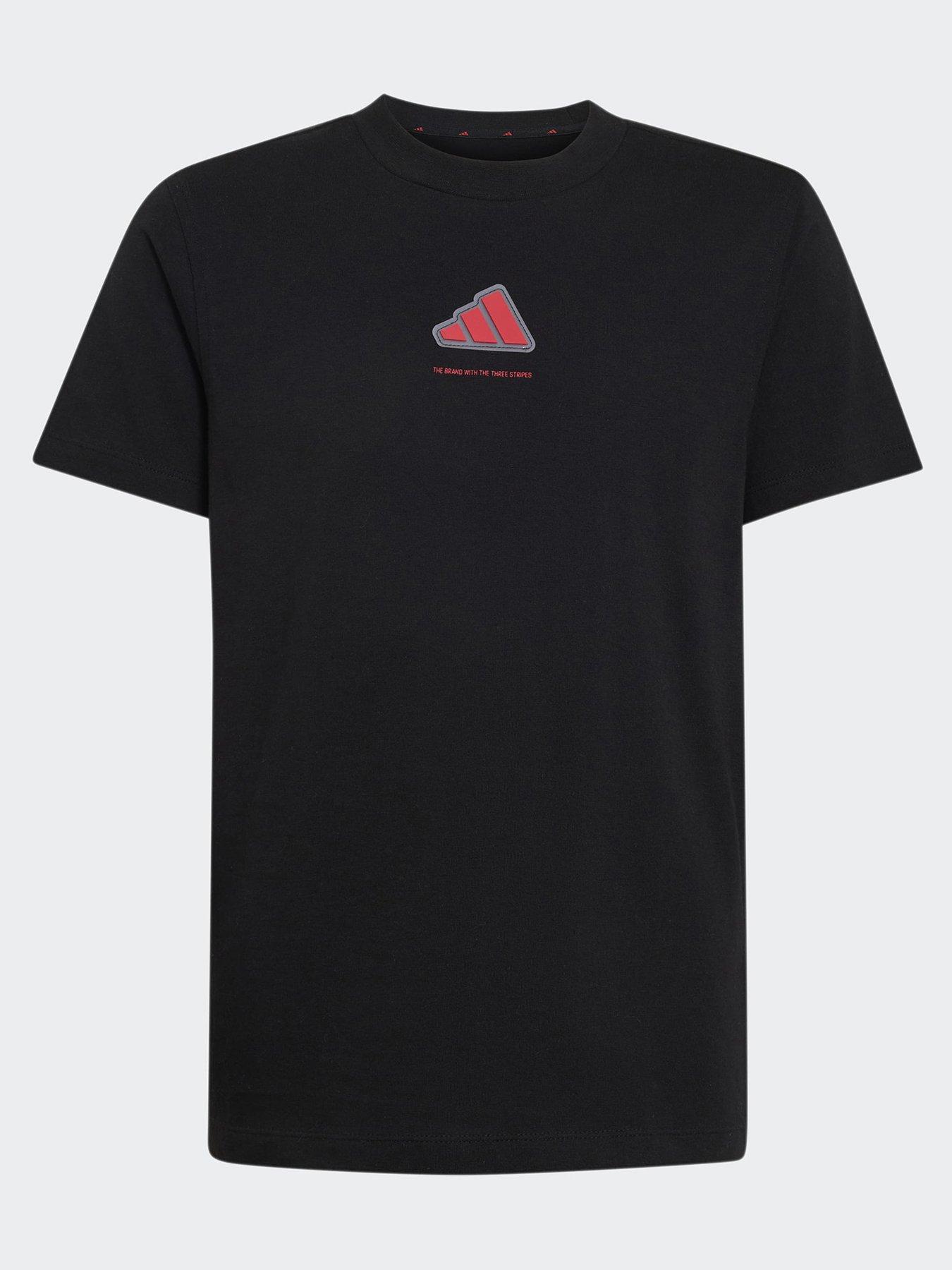 adidas Sportswear Boys Slogan Tee - Black