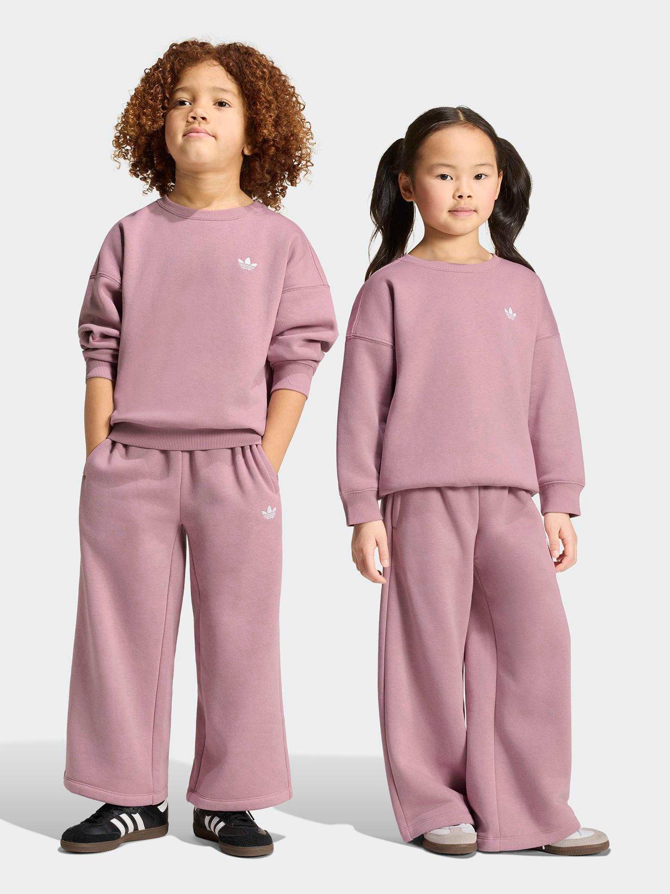 adidas Originals Kids Crew Pant Set - Purple