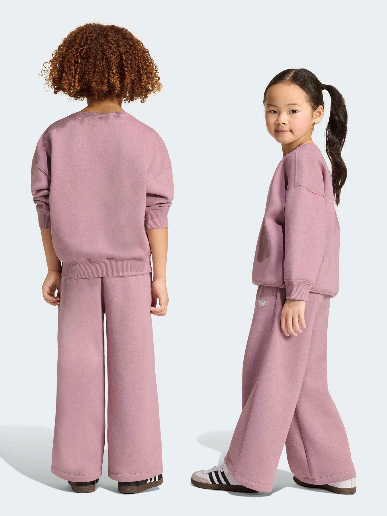 Image 2 of 7 of adidas Originals Kids Crew Pant Set - Purple