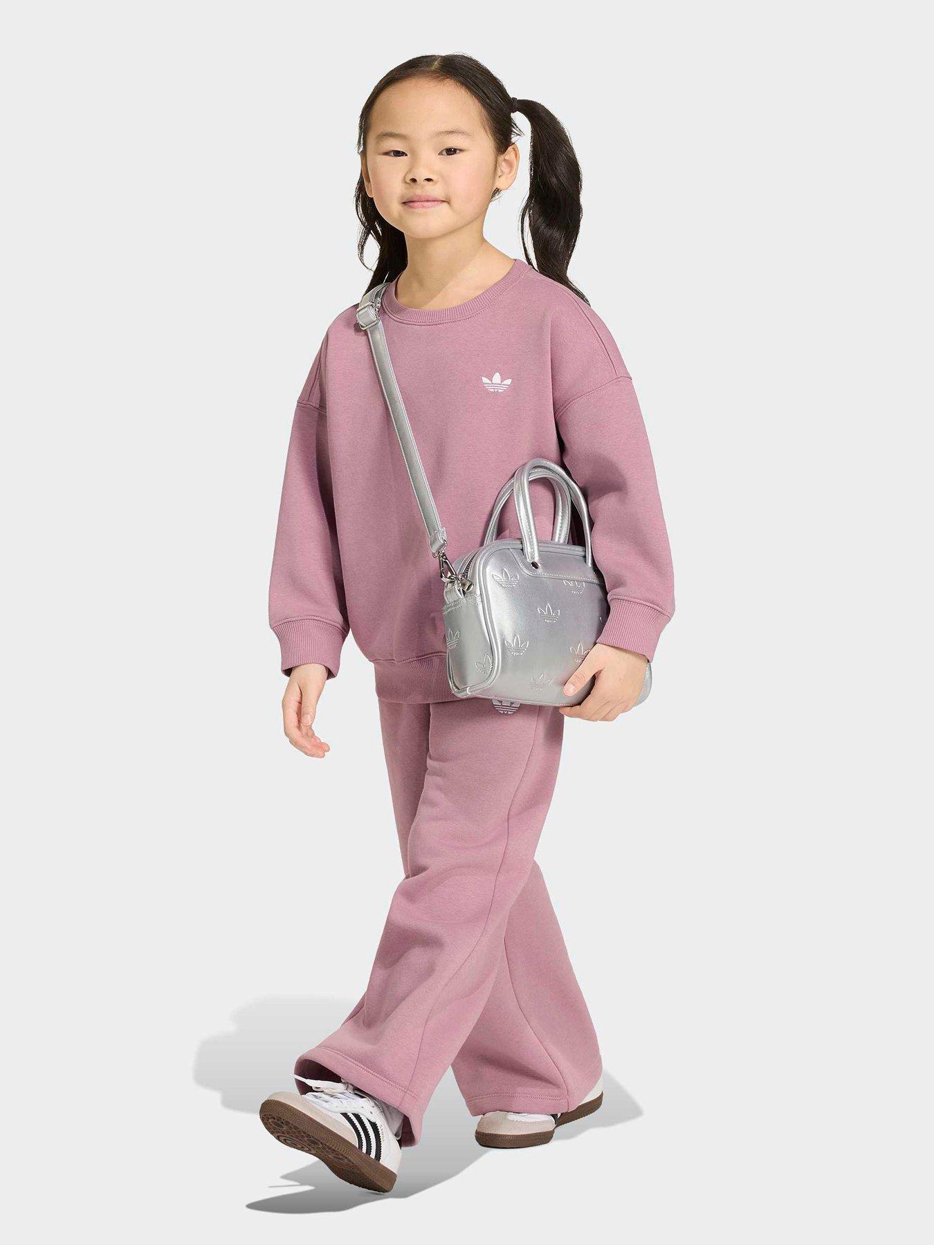 Image 3 of 7 of adidas Originals Kids Crew Pant Set - Purple