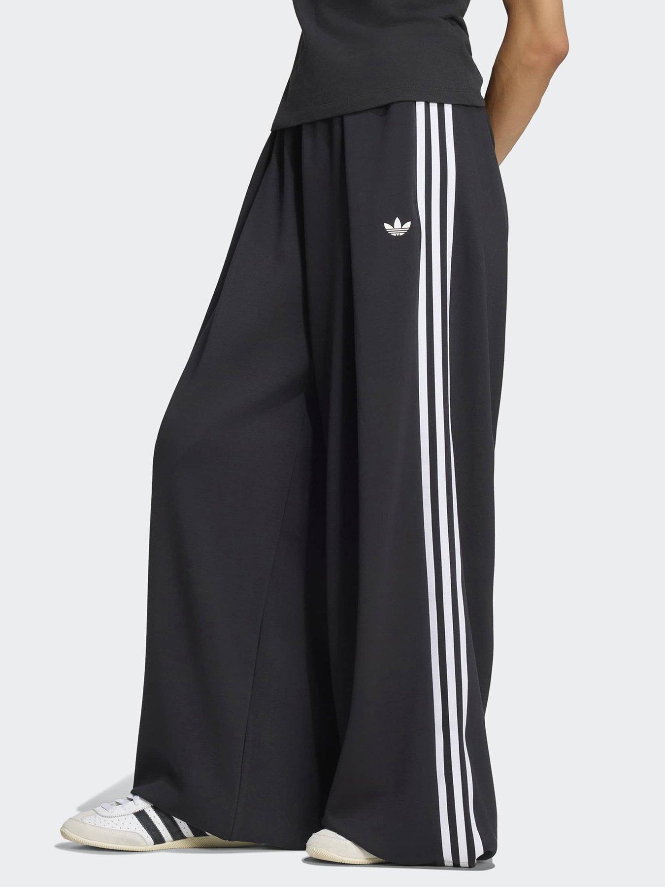 adidas Originals Womens Pleated Track Top - Black