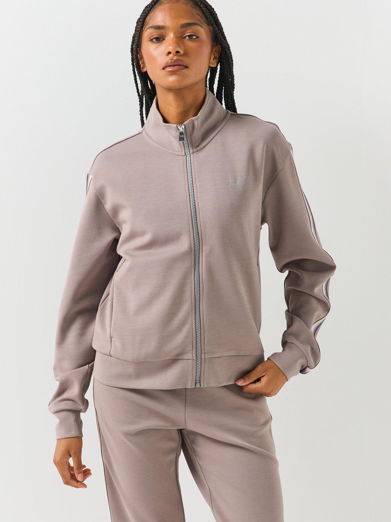 Image 5 of 6 of EA7 Emporio Armani Women's Track Jacket and Joggers Tracksuit Grey