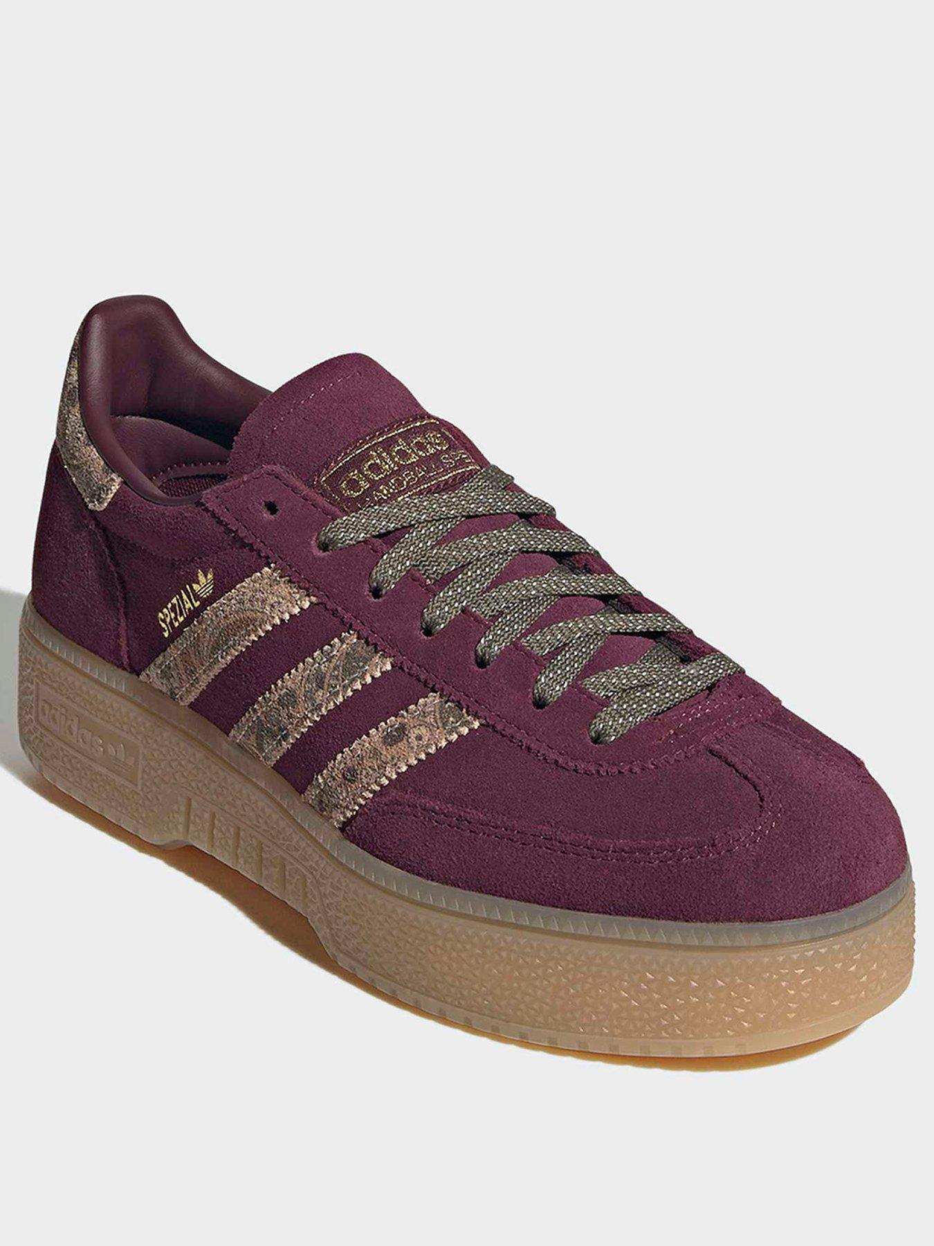 Image 2 of 7 of adidas Originals Womens Handball Spezial Bold - Burgundy