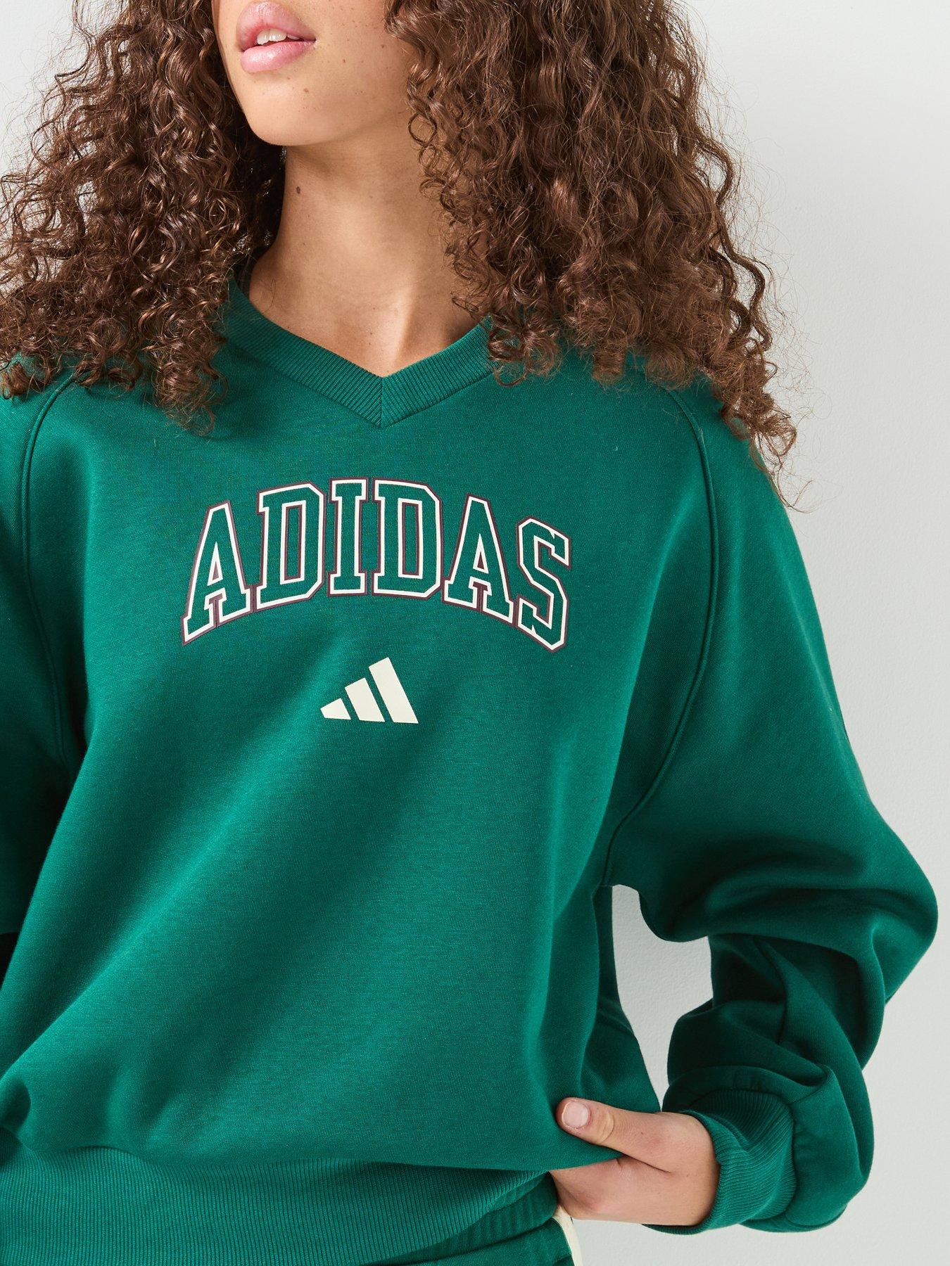 Image 4 of 6 of adidas Sportswear Junior Jogger V-neck - Green