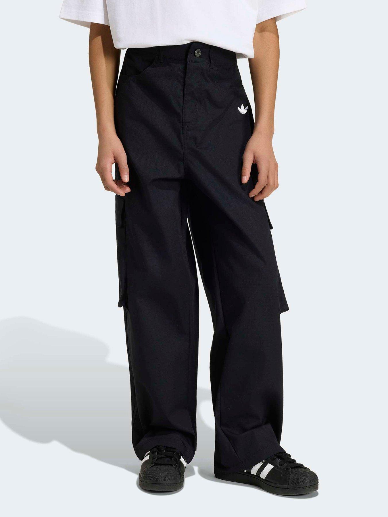 adidas Originals Junior Oversized Cargo Pant - Black