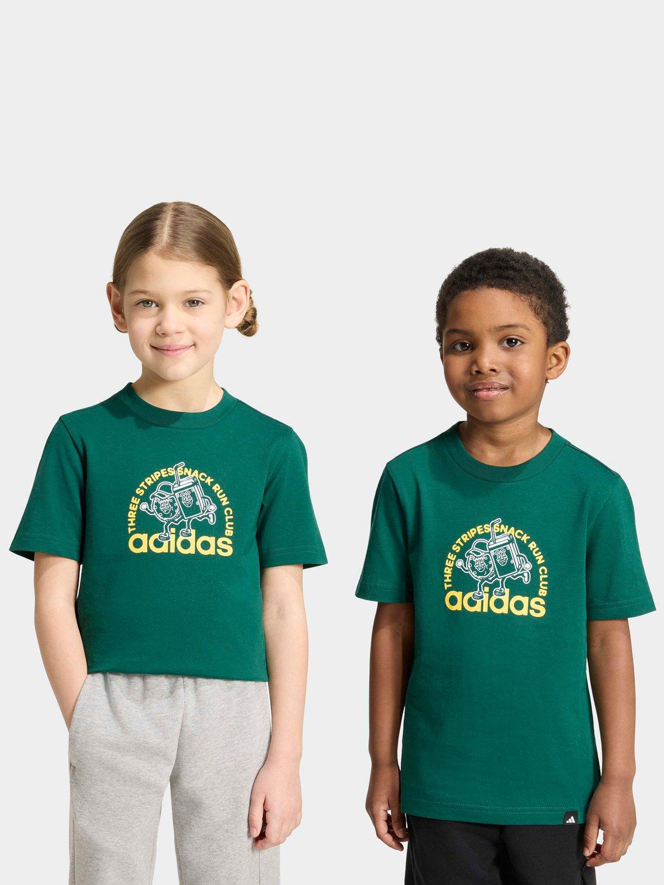 Image 1 of 7 of adidas Sportswear Kids Graphic Tee - Green