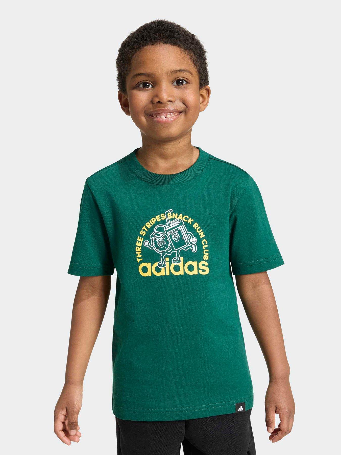 Image 3 of 7 of adidas Sportswear Kids Graphic Tee - Green