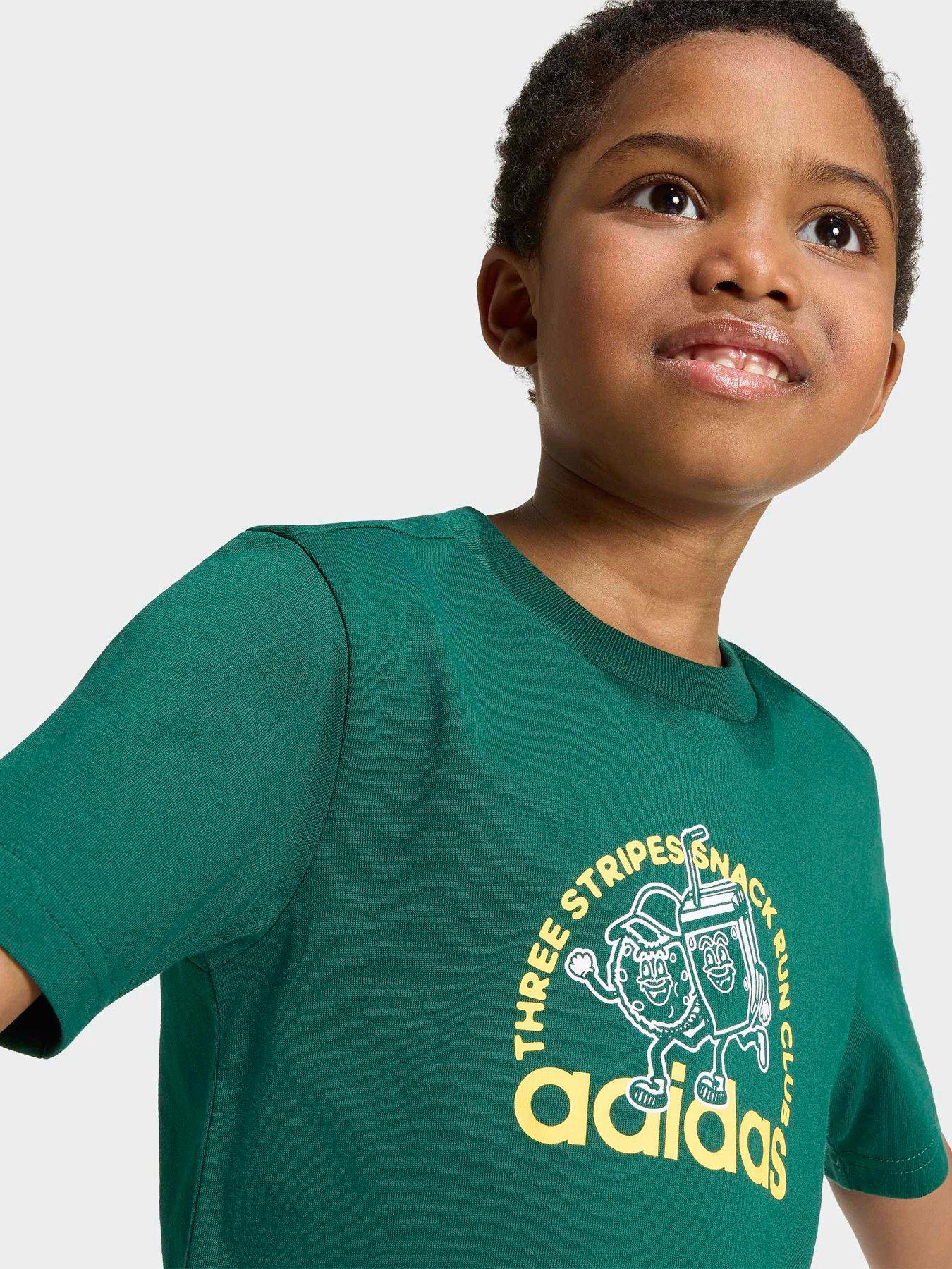 Image 6 of 7 of adidas Sportswear Kids Graphic Tee - Green