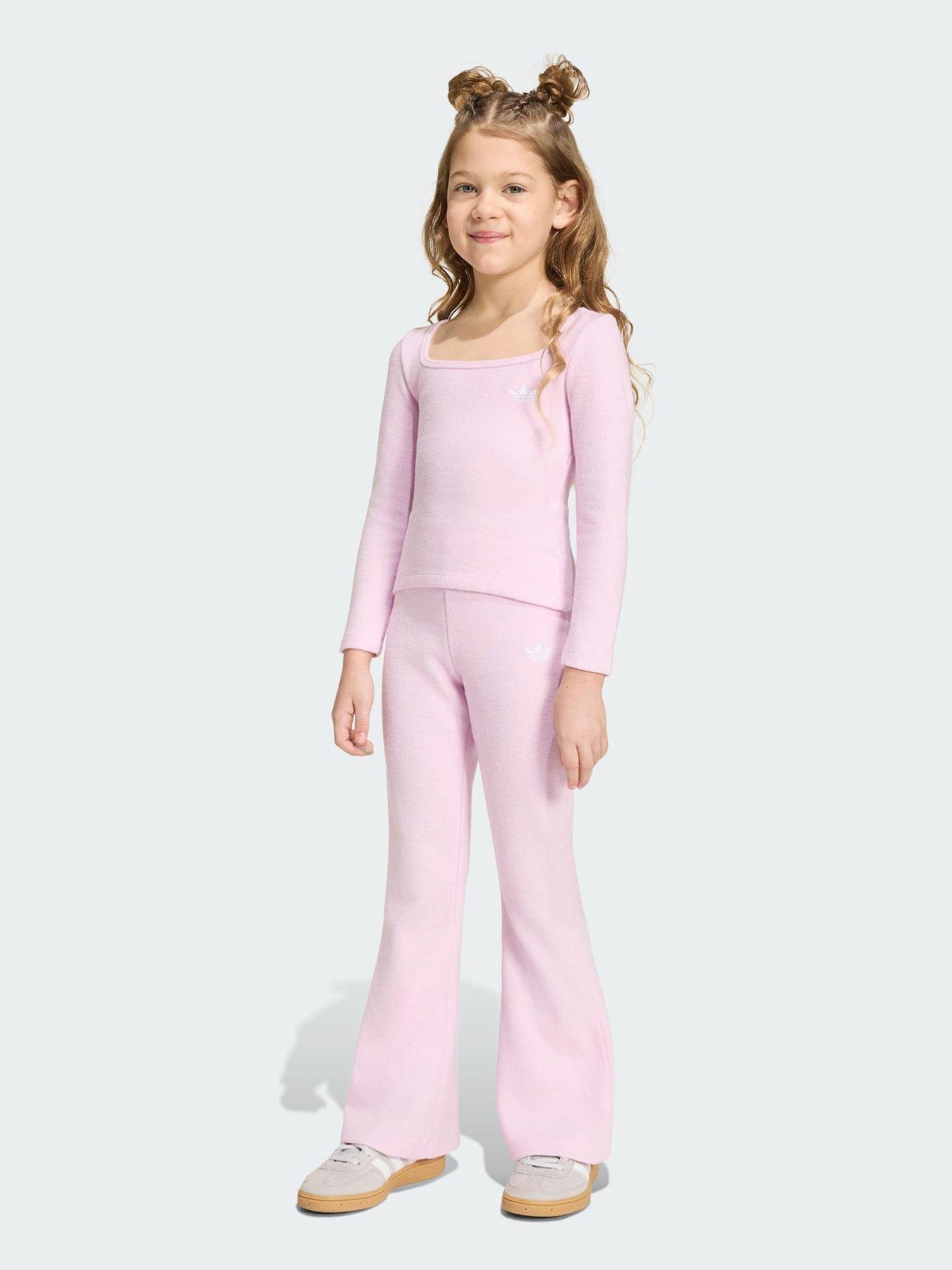 adidas Originals Kids Long Sleeve Leggings Set - Beige