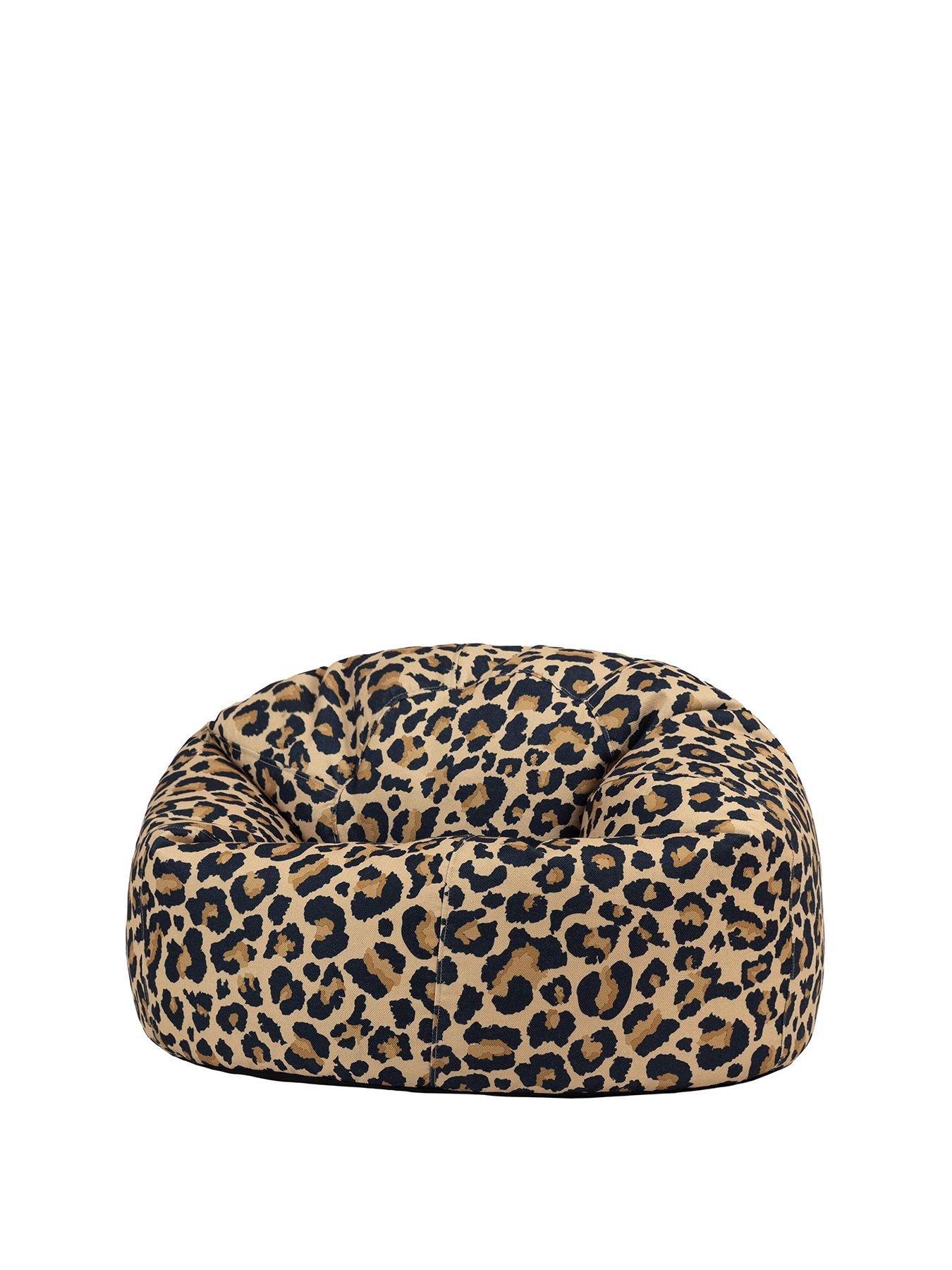  image of icon-beanbags-leopard-classic-bean-bag