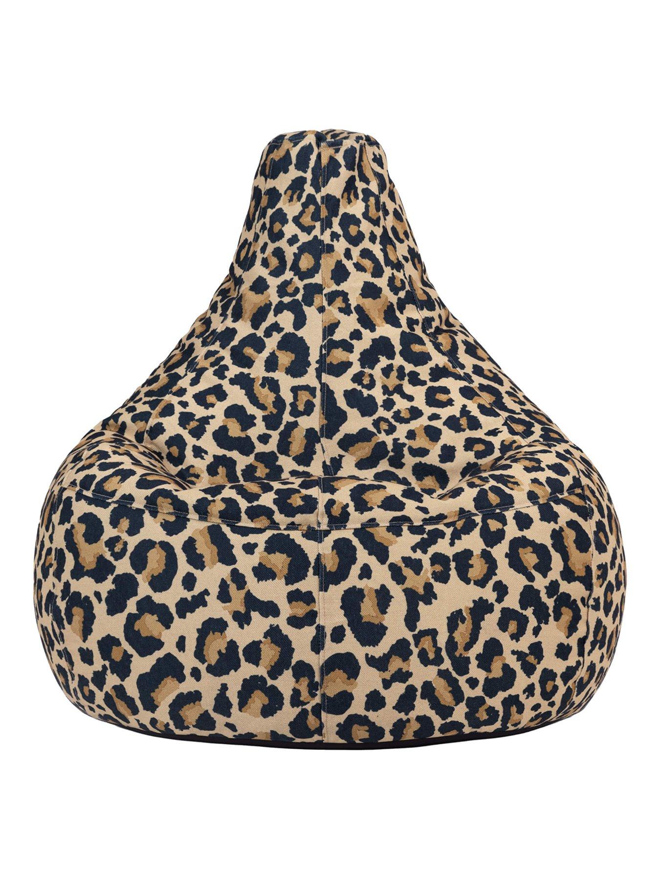 Image 4 of 6 of Icon Beanbags Dalton Leopard Recliner Bean Bag