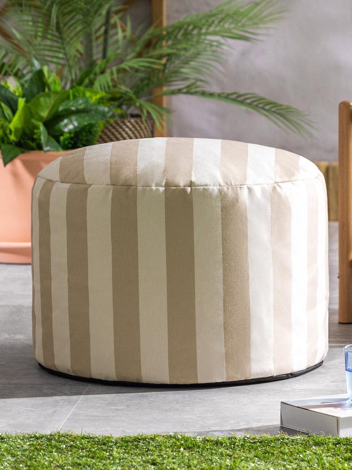 Icon Beanbags Milano Stripe Bean Bag Pouffe