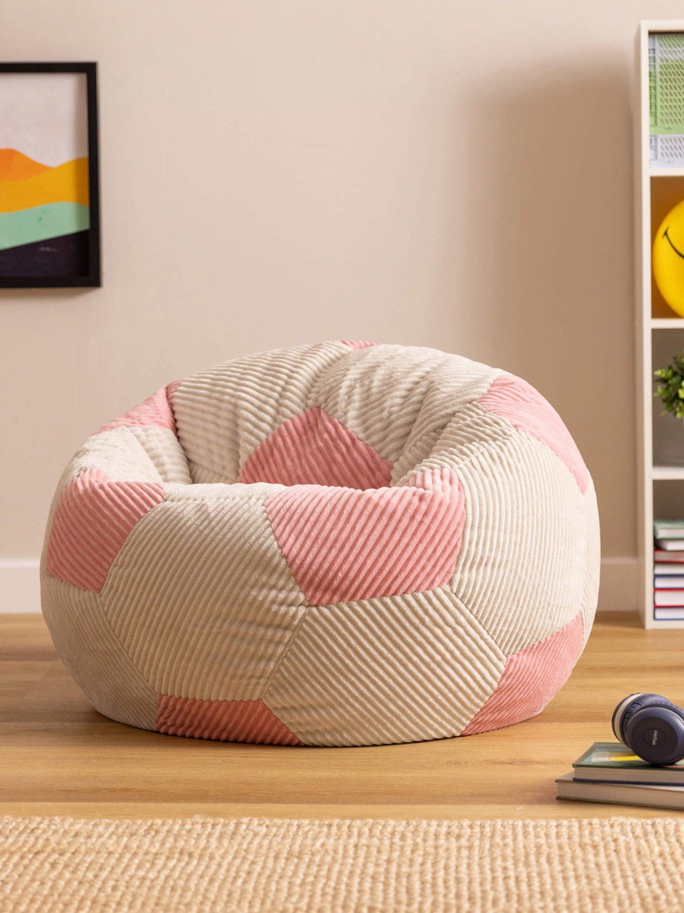 Icon Beanbags Kids / Teen Cord Football Bean Bag