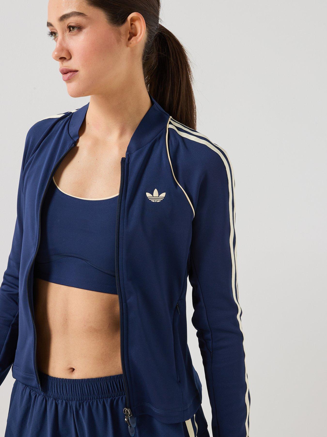 Image 5 of 6 of adidas Originals Women's Original Sport Medium Support Training Bra- Navy