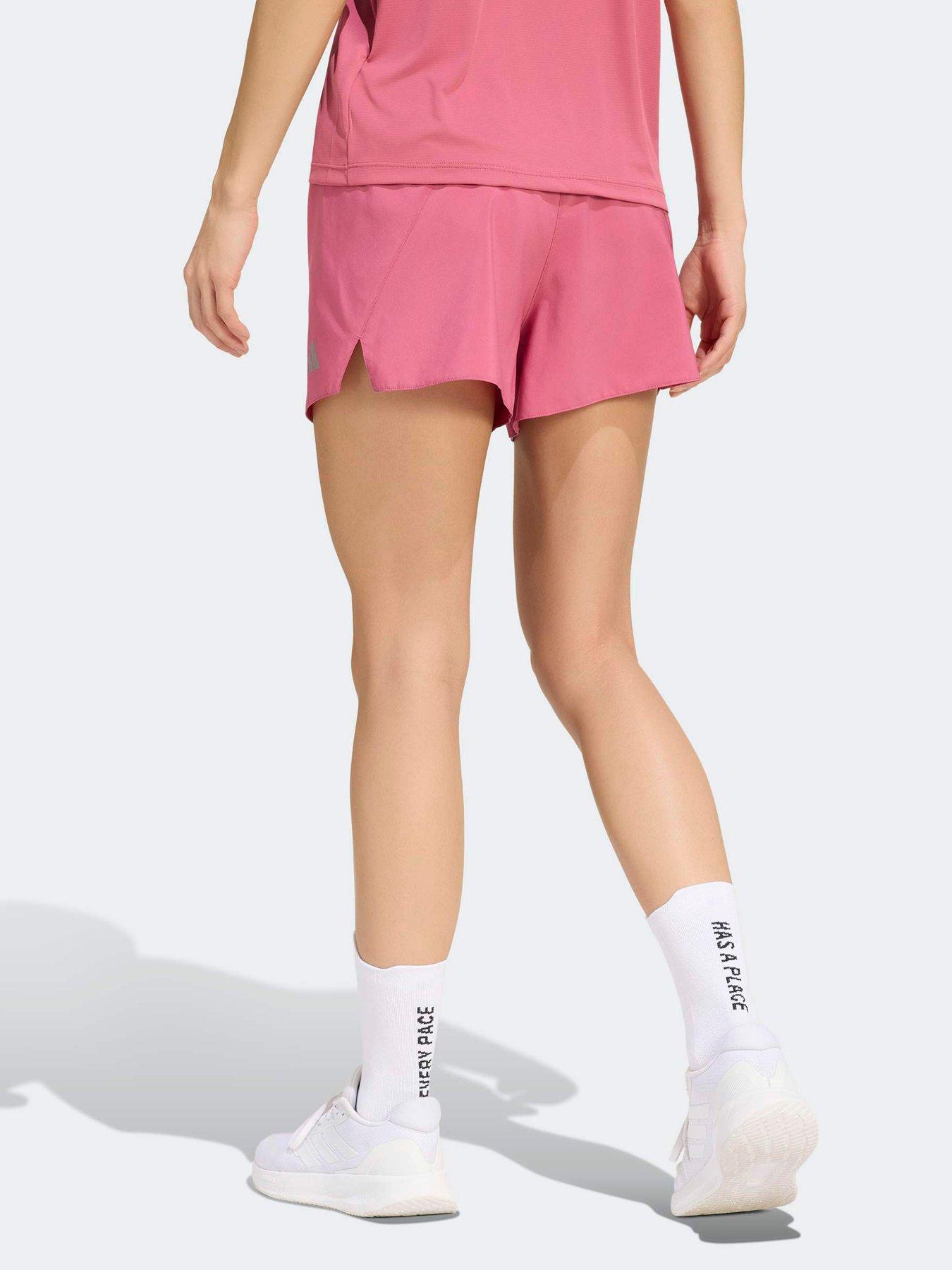 Image 2 of 6 of adidas Womens Running Adi365 4-inch Woven Shorts - Pink