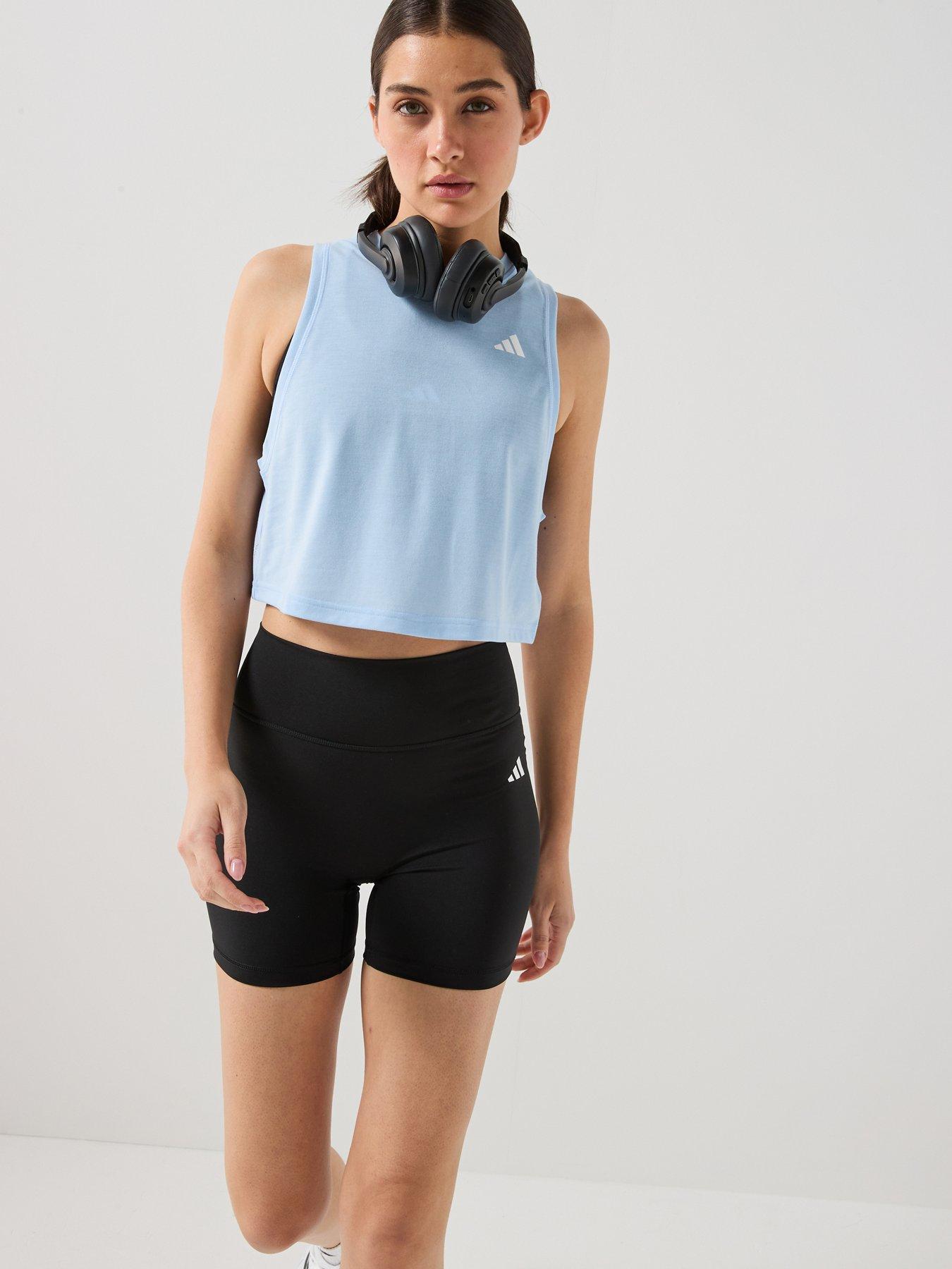 adidas Womens Training Workout Essentials Tanks - Blue