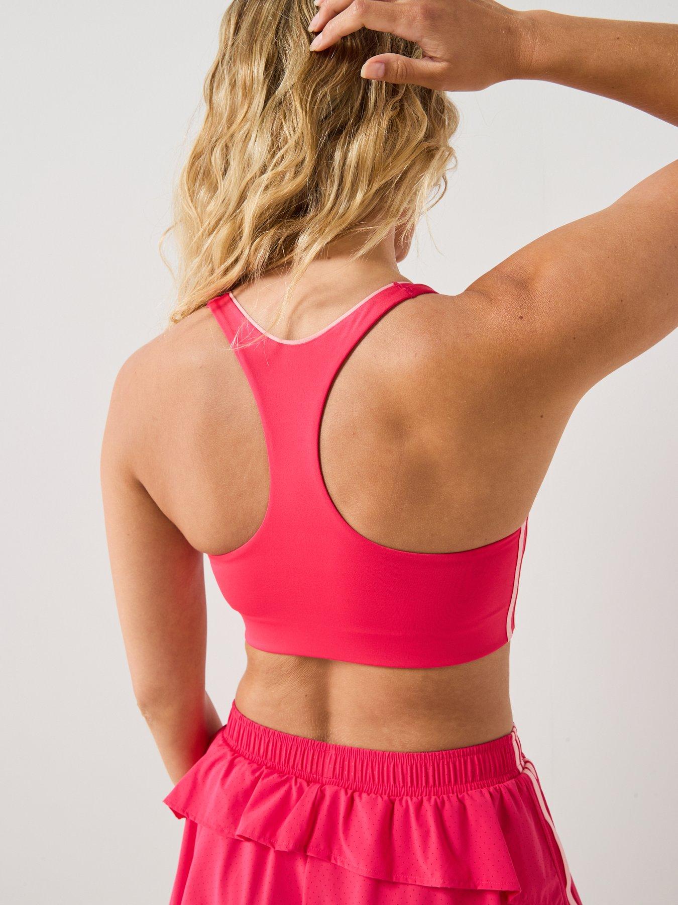 Image 2 of 5 of adidas Originals Women's Original Sport Mid-Support Training Bra- Pink