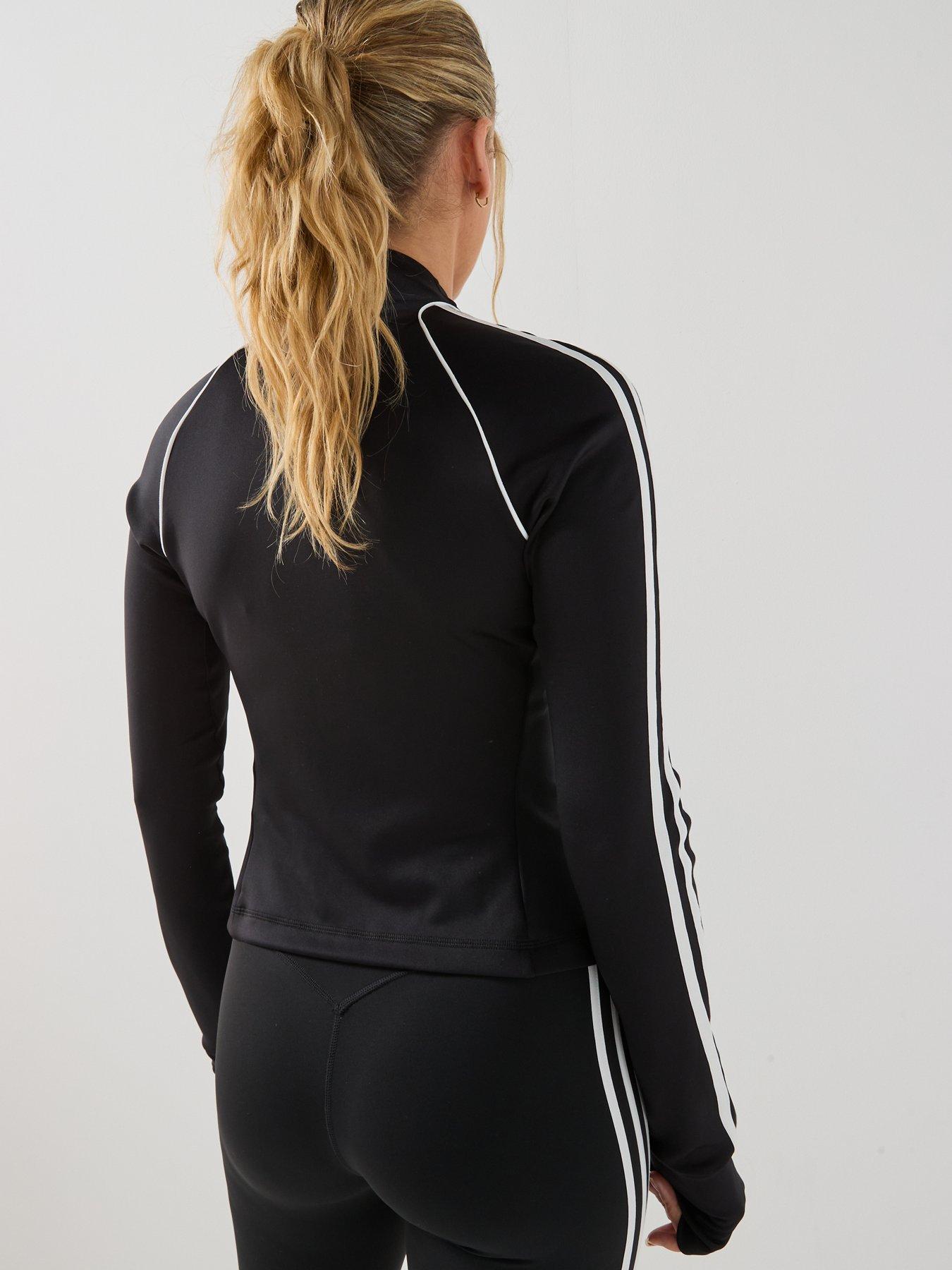 Image 2 of 6 of adidas Originals Women's Original Sport Long Sleeve Training Zip Jacket- Black