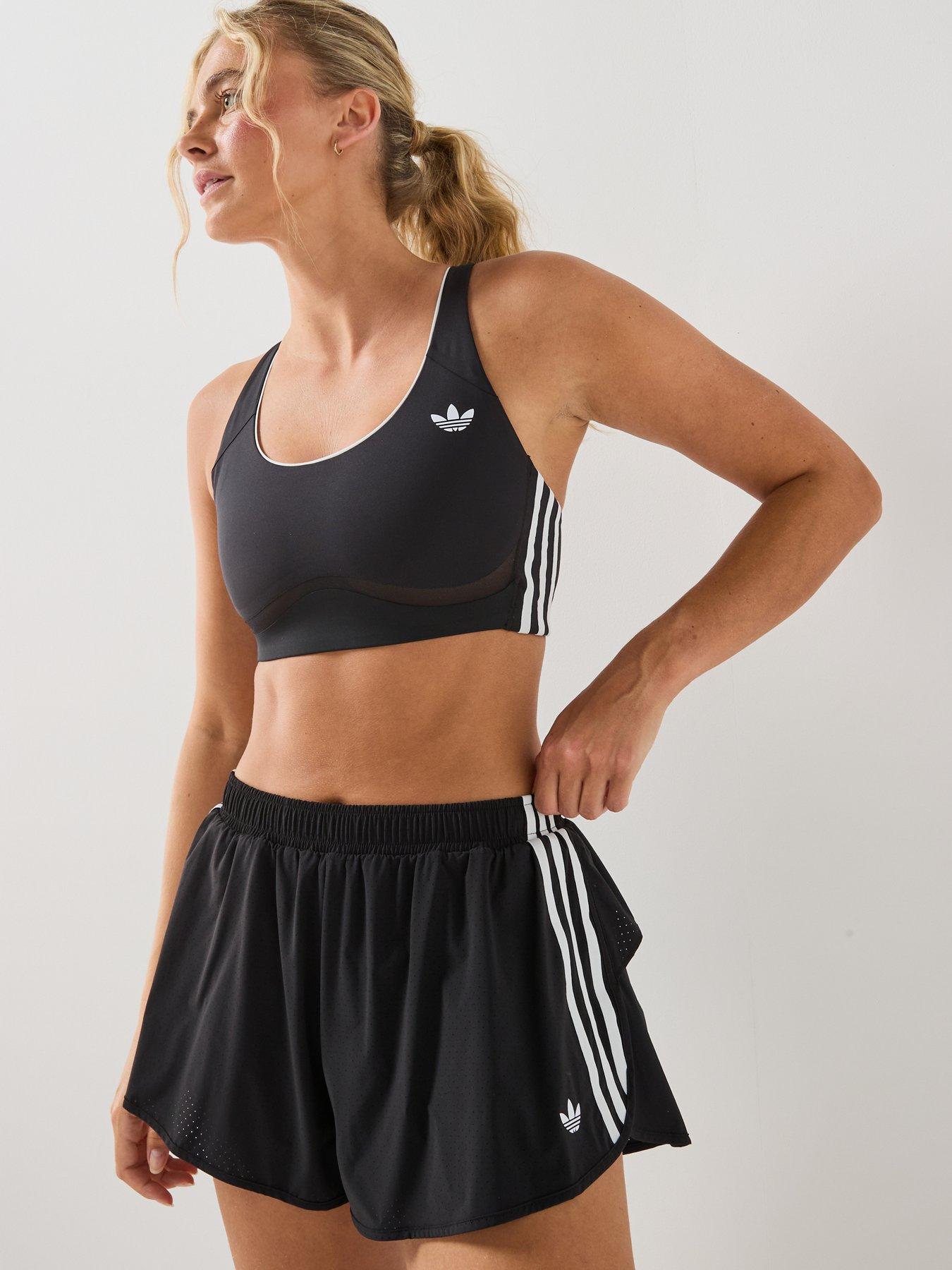 Image 5 of 6 of adidas Originals Women's Original Sport Mid-Support Training Bra- Black