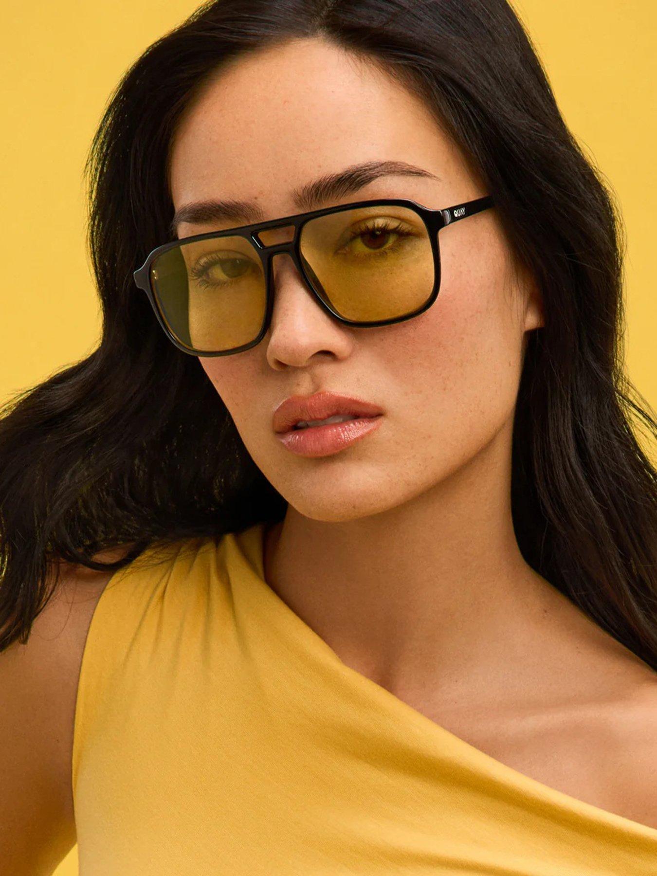 Image 1 of 6 of QUAY AUSTRALIA On The Fly Aviator Sunglasses