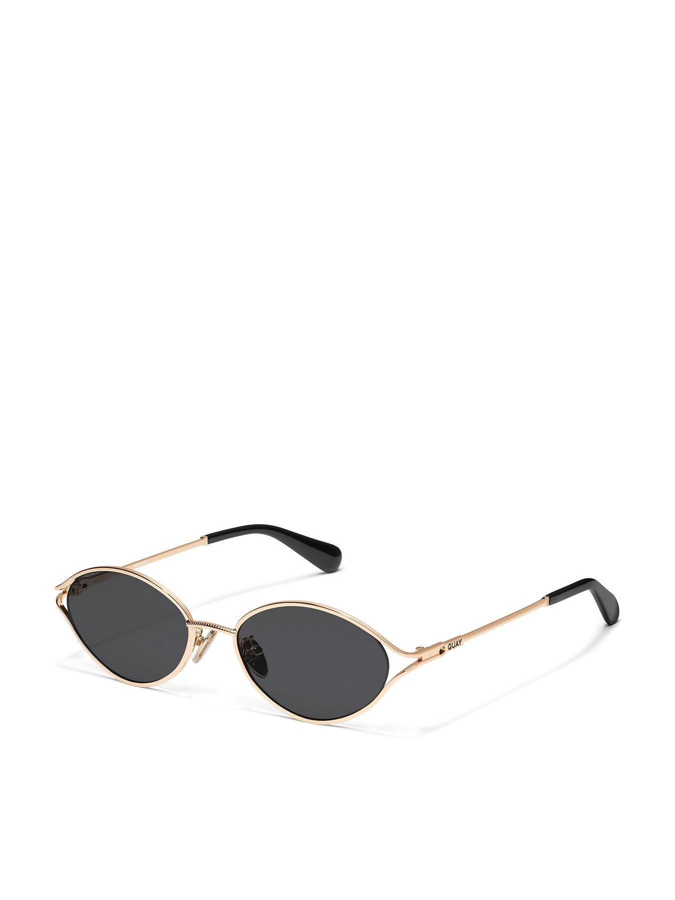 Image 2 of 3 of QUAY AUSTRALIA You Wish Oval Sunglasses- Gold