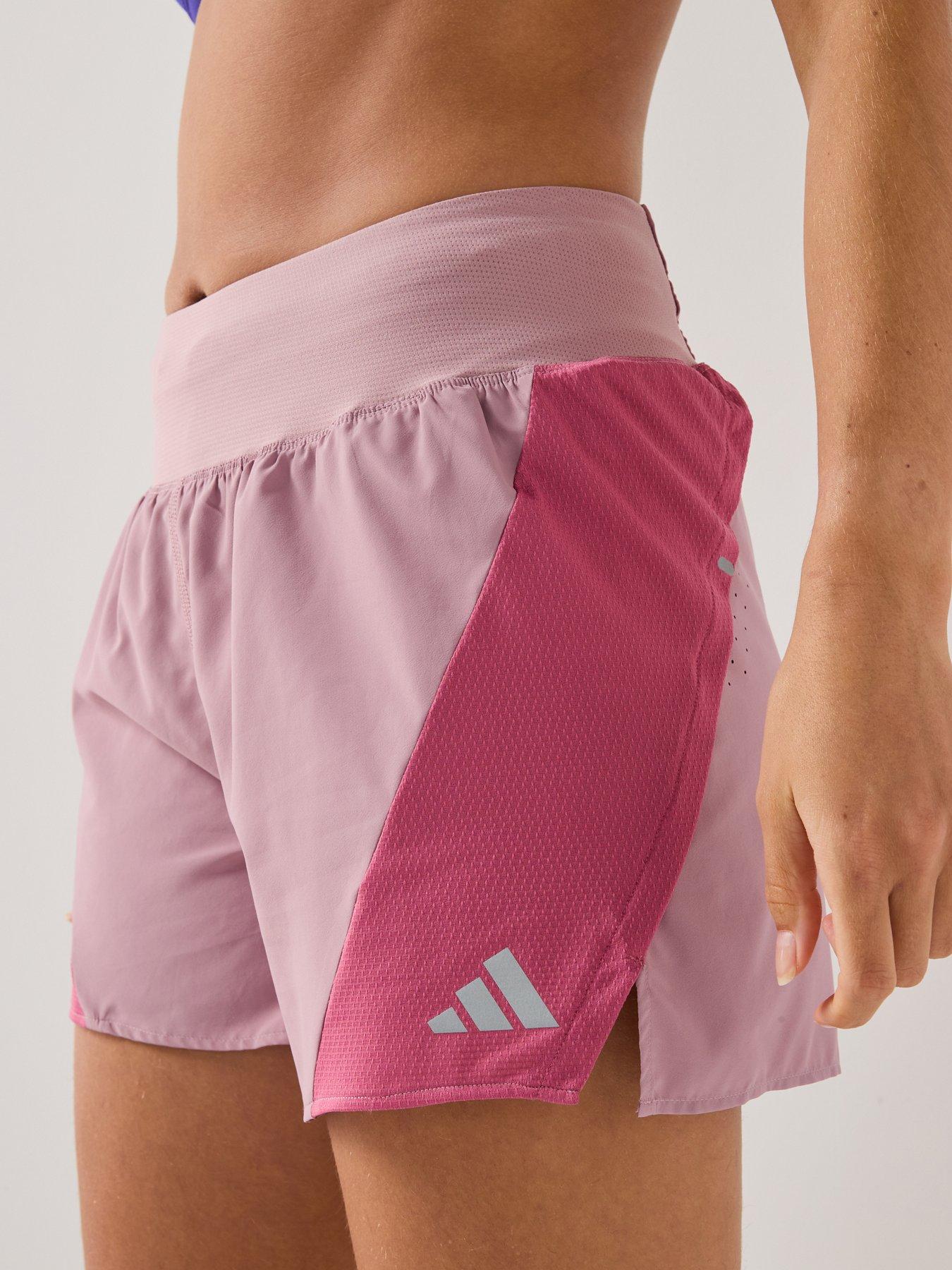 adidas Womens Running Adi365 4 Inch Shorts - Pink