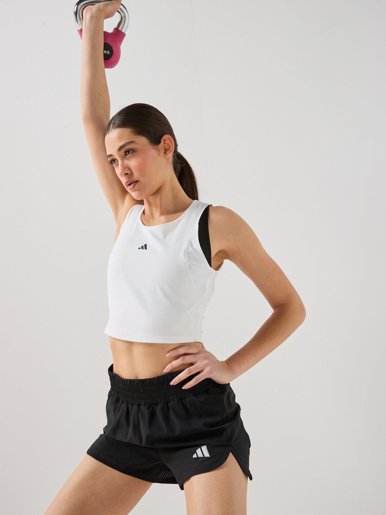 adidas Women's Pacer Workout Woven 2in1 Shorts - Black