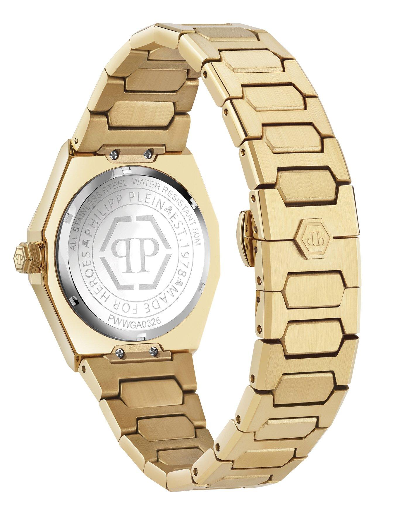 Image 2 of 3 of Philipp Plein Plein Deluxe 44mm Gold Tone Case With Black Dial And Gold Tone Bracelet